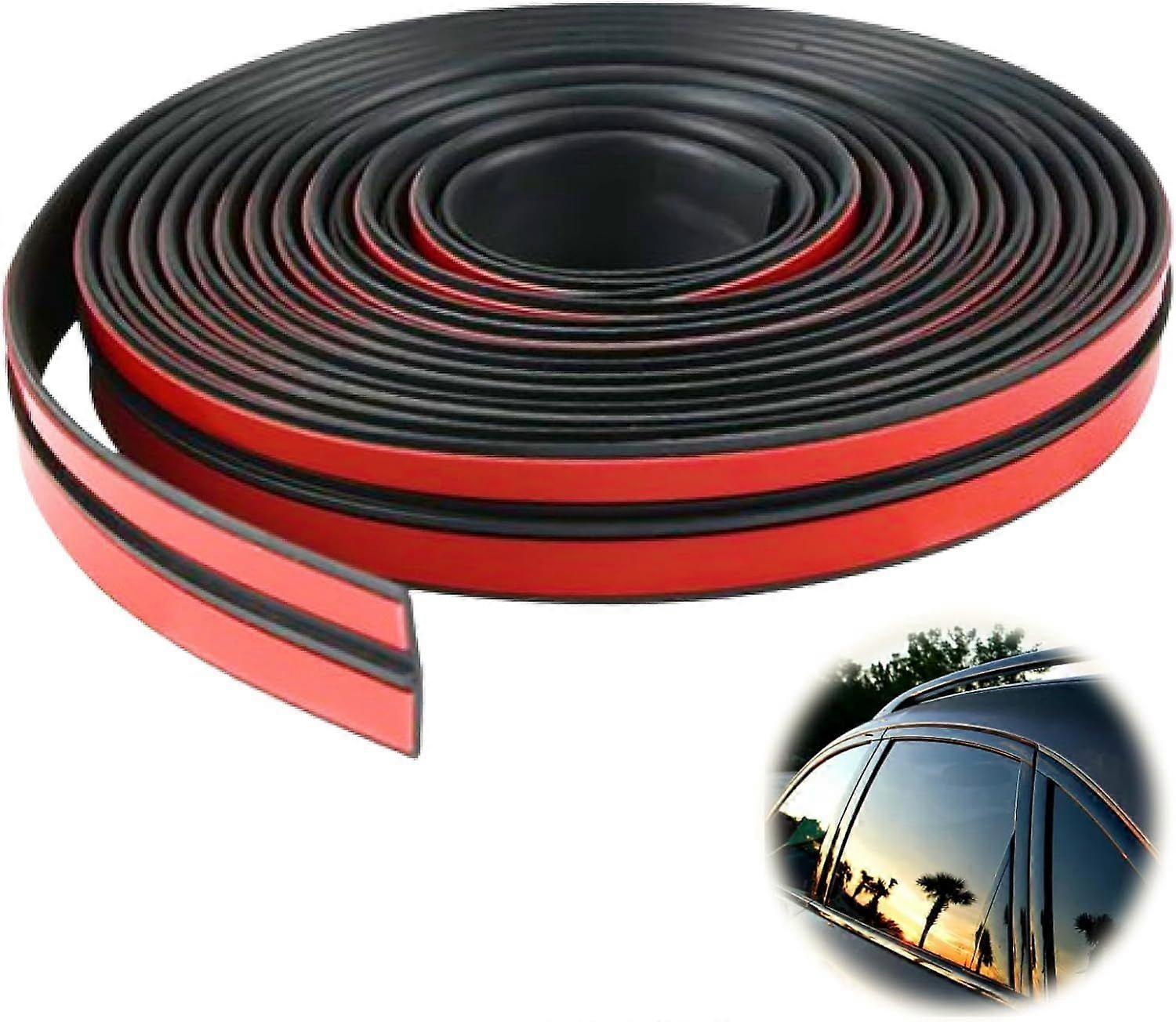 Universeller, 4 Meter Langer, Selbstklebender Windschutzscheibenstreifen, Sonnenschutzstreifen, Türdichtungsstreifen, Selbstklebender Gummistreifen, Auto-windschutzscheibendichtung (19 Mm, 4 M)