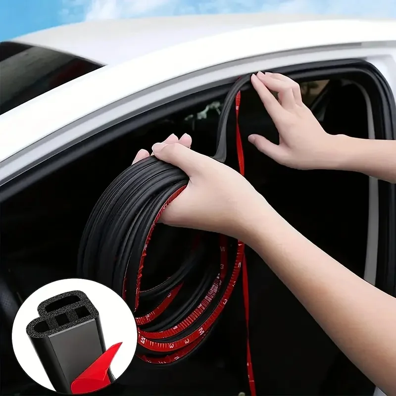 Gummidichtungsstreifen Für Autotüren, Doppellagig, Sitzbankschutz, Schalldämmend, Wasserdicht, Wetterdichtung Für Motorhaube Und Kofferraum