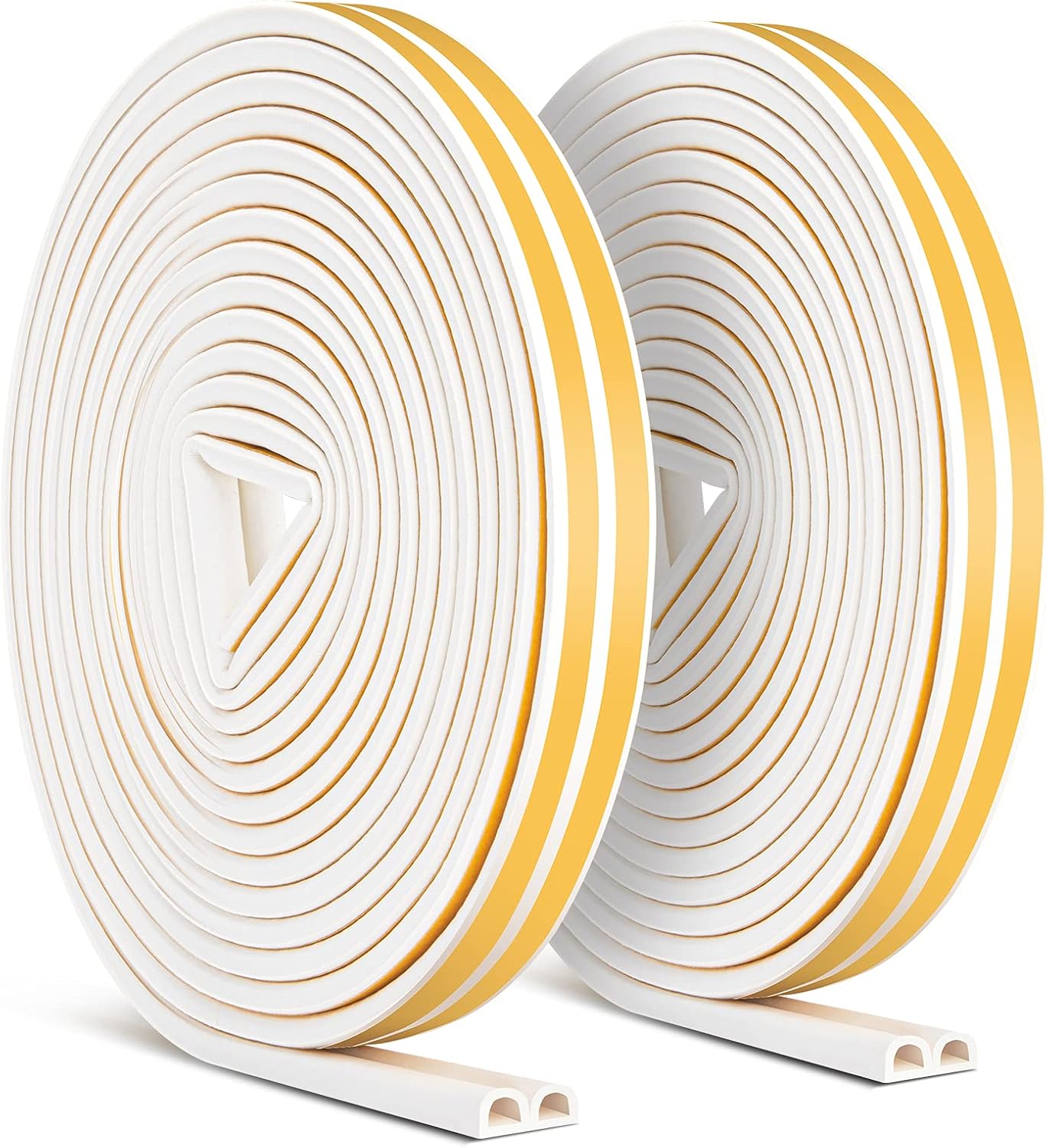 20 Meter Dichtungsstreifen, D-profi Selbstklebender Antikollisions-dichtungsstreifen/schalldämmstreifen – 9 Mm X 6 Mm