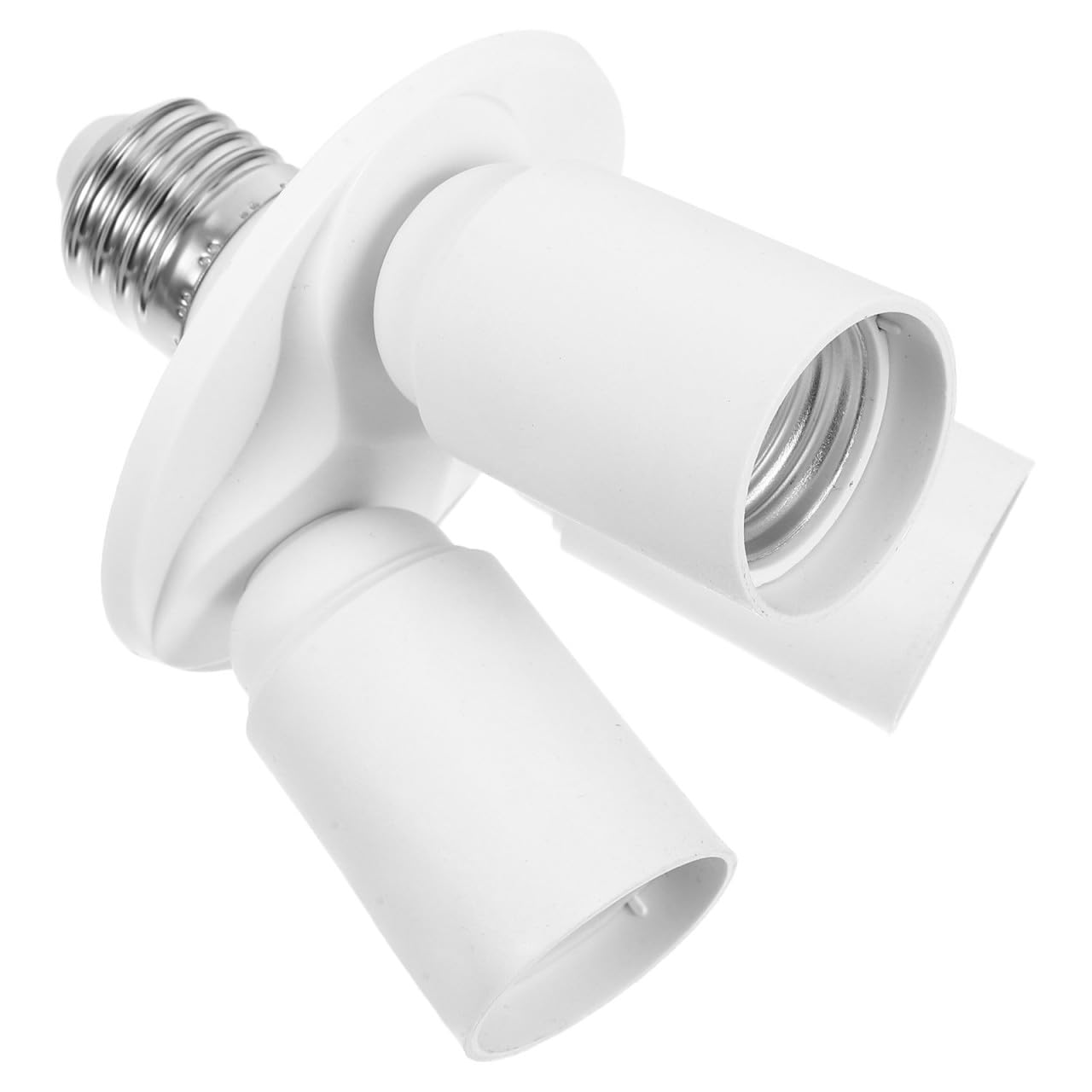 Weißer Y-lampenschirm-adapter Für E27-led-lampen, Einfache Umrüstung, Kompakt, Flammhemmende Pbt-fassung, Für Zuhause Und Büro
