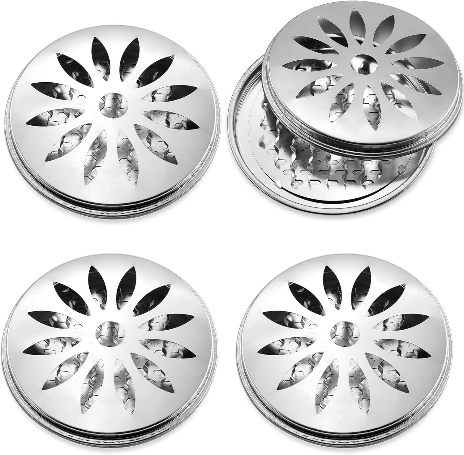 4-teiliger Anti-mücken-spiralhalter, Mückenspule, Tragbarer Spiral-räucherstäbchenhalter, Anti-mücken Für Zuhause, Camping Und Outdoor (silber)