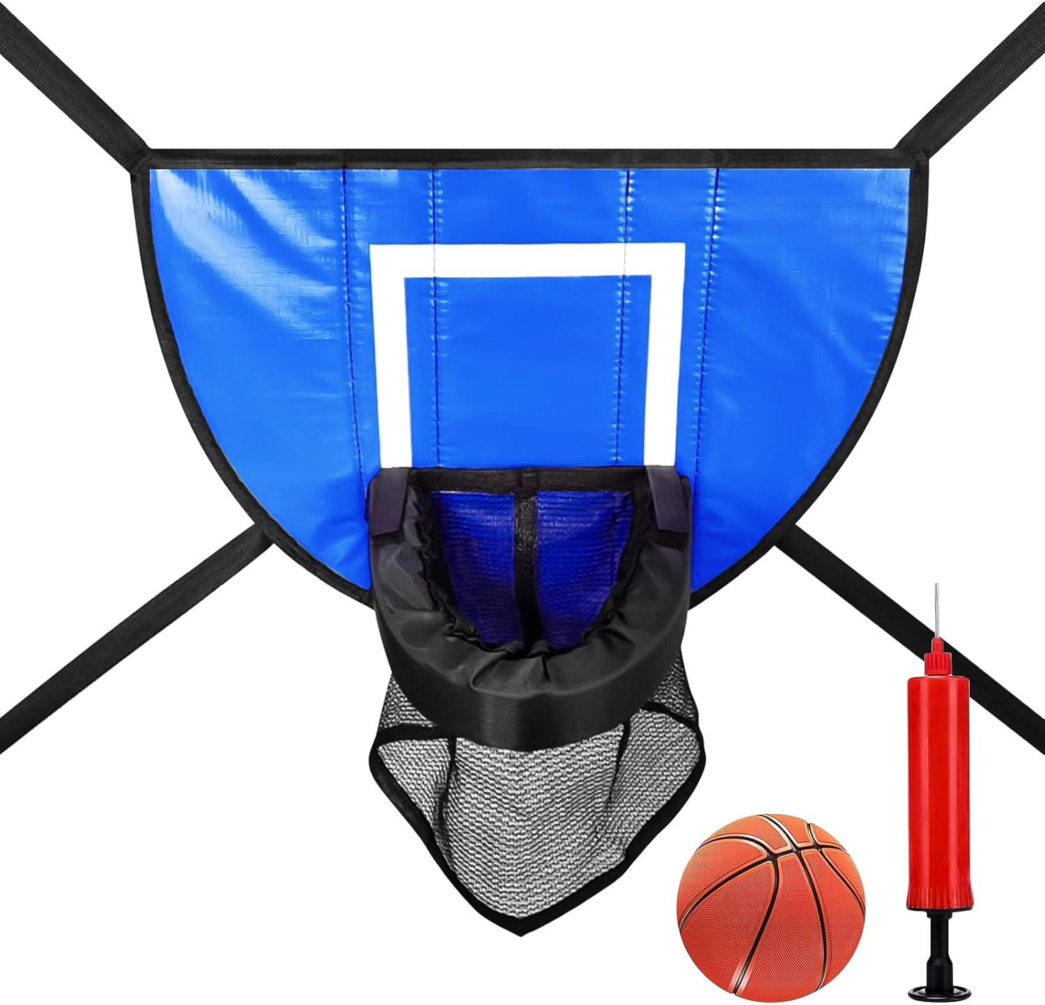 Basketballkorb Für Trampolin, Universeller Mini-basketballkorb, Abnehmbarer Trampolinring Mit 1 Mini-basketball, Trampolinzubehör Für Kinder Und Erwachsene, Für Drinnen Und Draußen