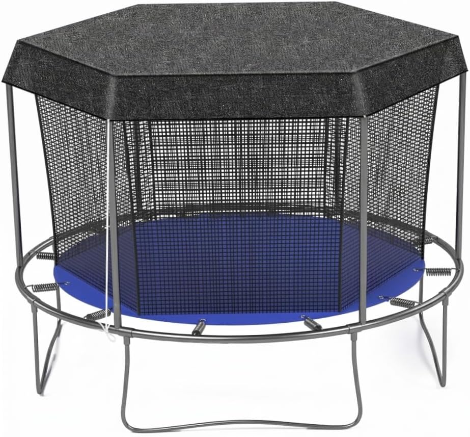 Trampolinabdeckung, Sonnenschutz, Schattierungsnetz Für Trampoline, Blockiert Licht Und Schmutz, Einfache Montage – 3 Meter, Passend Für 8-zoll-pfosten, Sonnenschutz