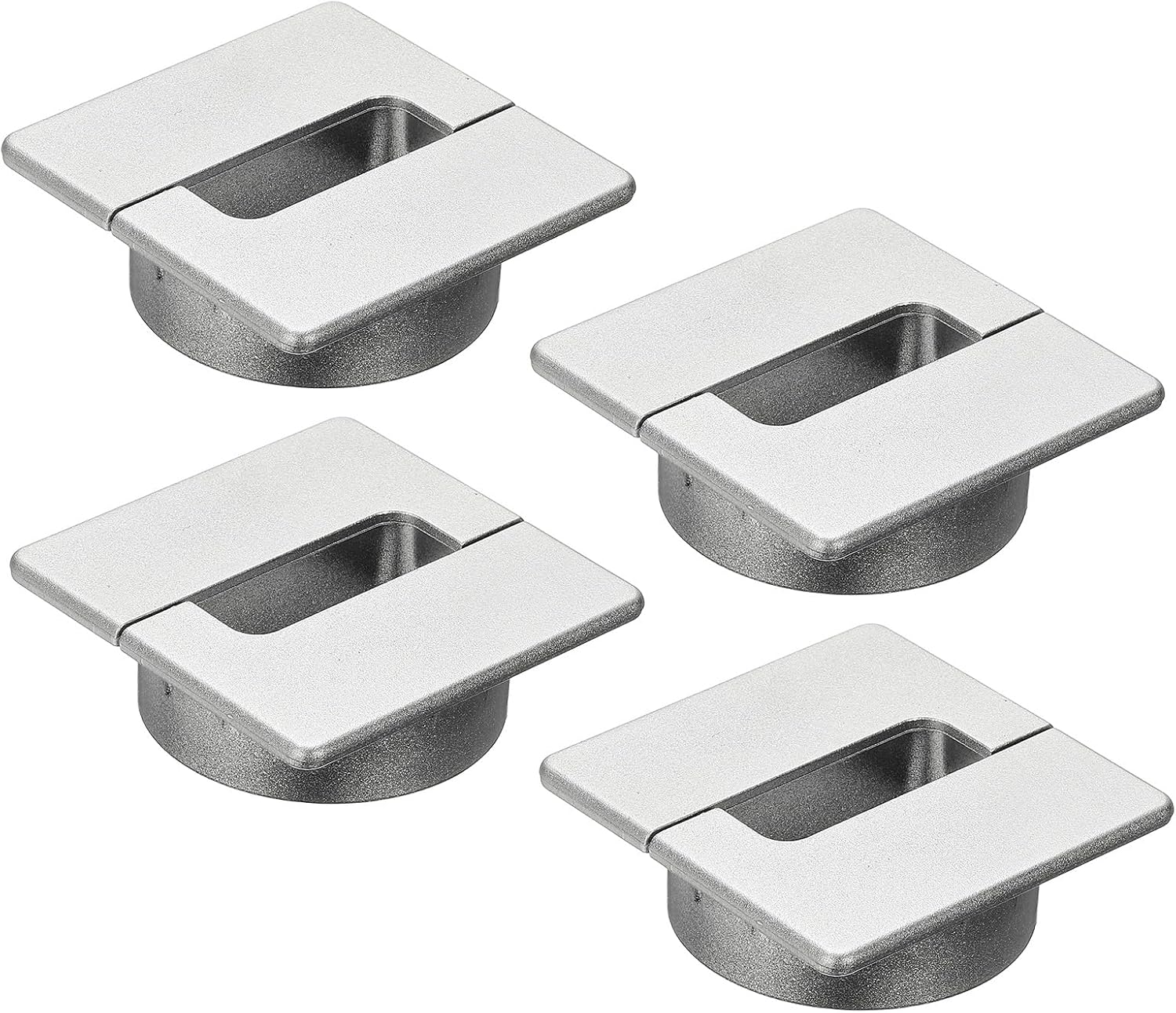 2,4-zoll-kabeldurchführung Für Schreibtische, 4 Stück, Kabeldurchführungsabdeckung, Kabelorganisation, Kabeldurchführungsabdeckung, Kabelorganisator Für Büro, Zuhause, Tisch, Arbeitsplatte, Silber