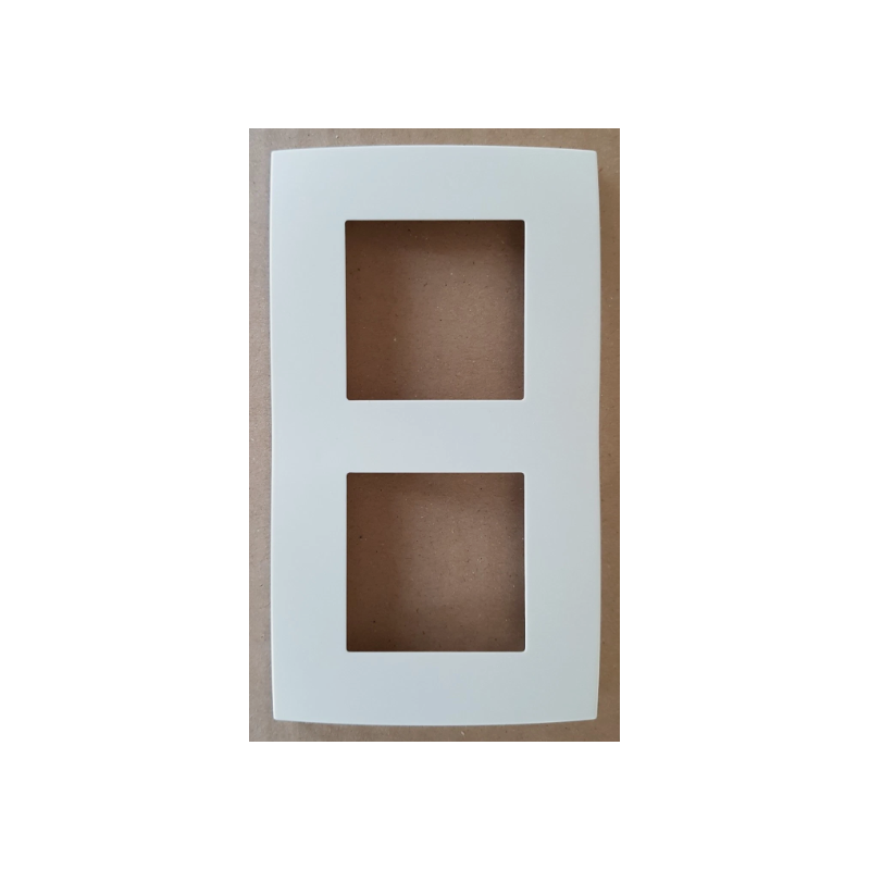 Arnould 60823 – Doppelte Platte 42 X 42 Mm, Lochabstand 57 Mm, Vertikale Montage – Espace Lumiere