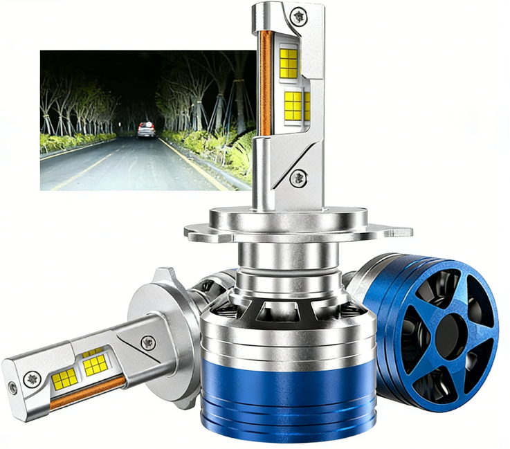 Hochleistungs-led-autolampen, 120 W, 3570 H7 Doppel-kupferrohr, Mit Hoher Helligkeit, Fokussier- Und Dekodierungsfunktion (2er-pack)