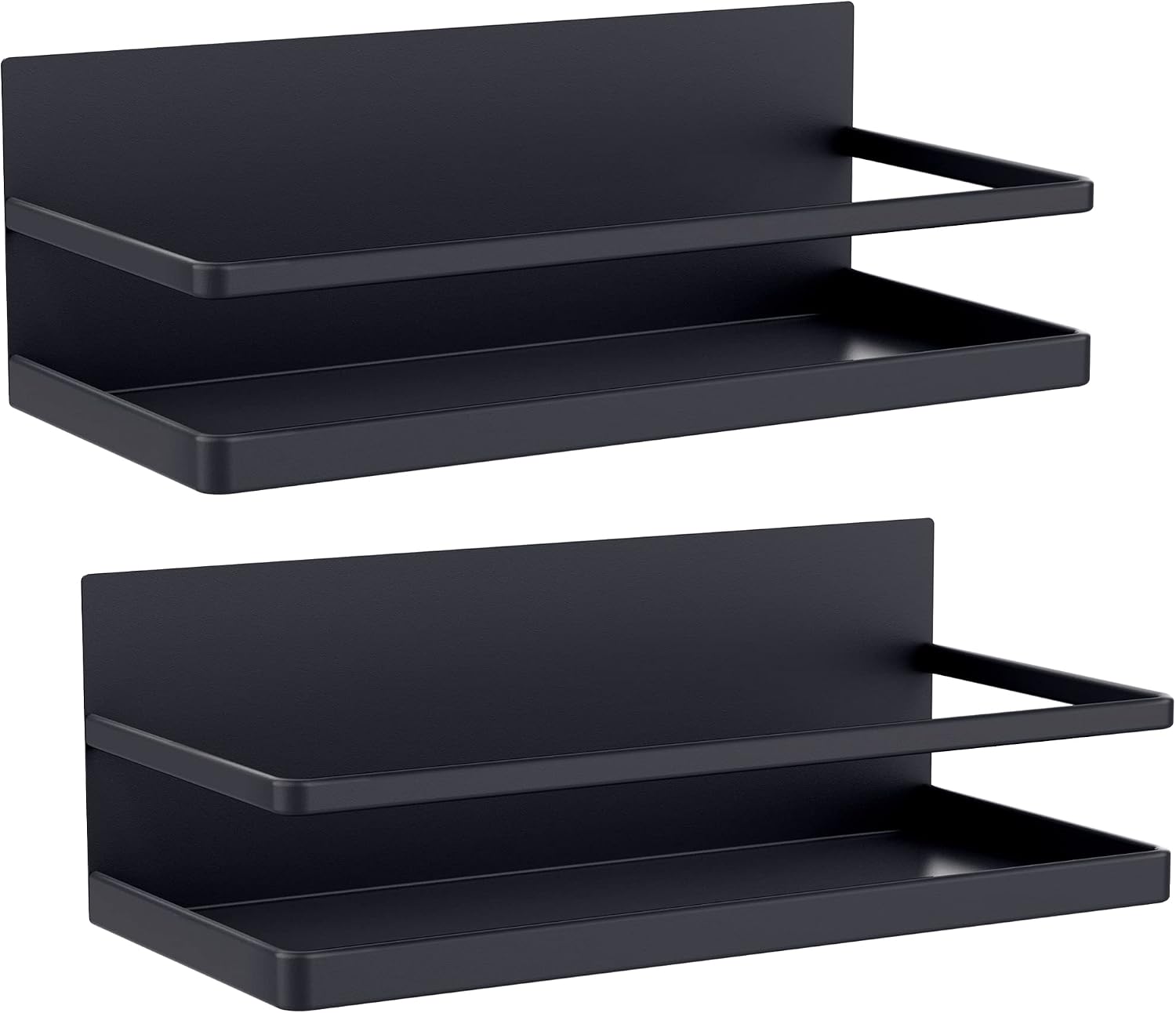 2er-set Magnetische Gewürzregale – Einfache Montage An Der Seite Des Kühlschranks / Küchenregale, Platzsparend Und Für Optimale Schrankorganisation