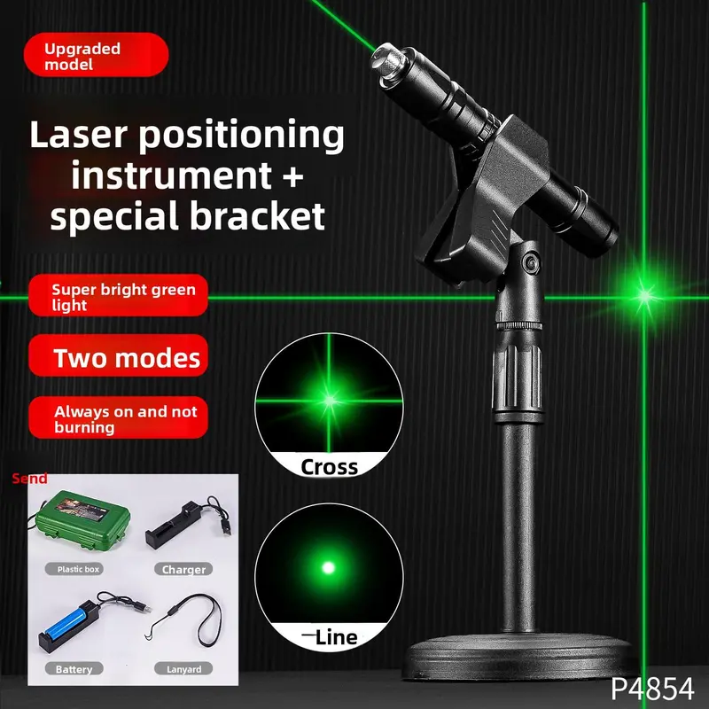 360°-laser-nivelliergerät Mit Selbstnivellierung, Akku Und Verstellbarem Stativ. Hochpräzise Linien, Ideal Für Heimwerkerprojekte Und Inneneinrichtung.