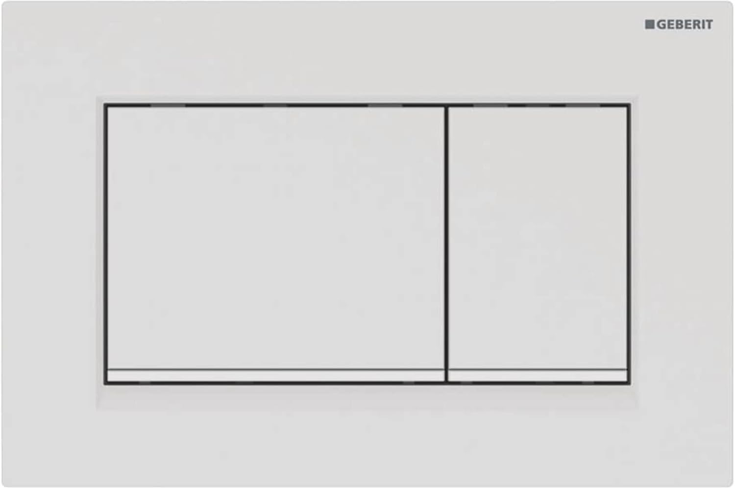 Geberit G115883011 Sigma 30 Zweimengenspülplatte (1,6/0,8 Gpf), Mattweiß