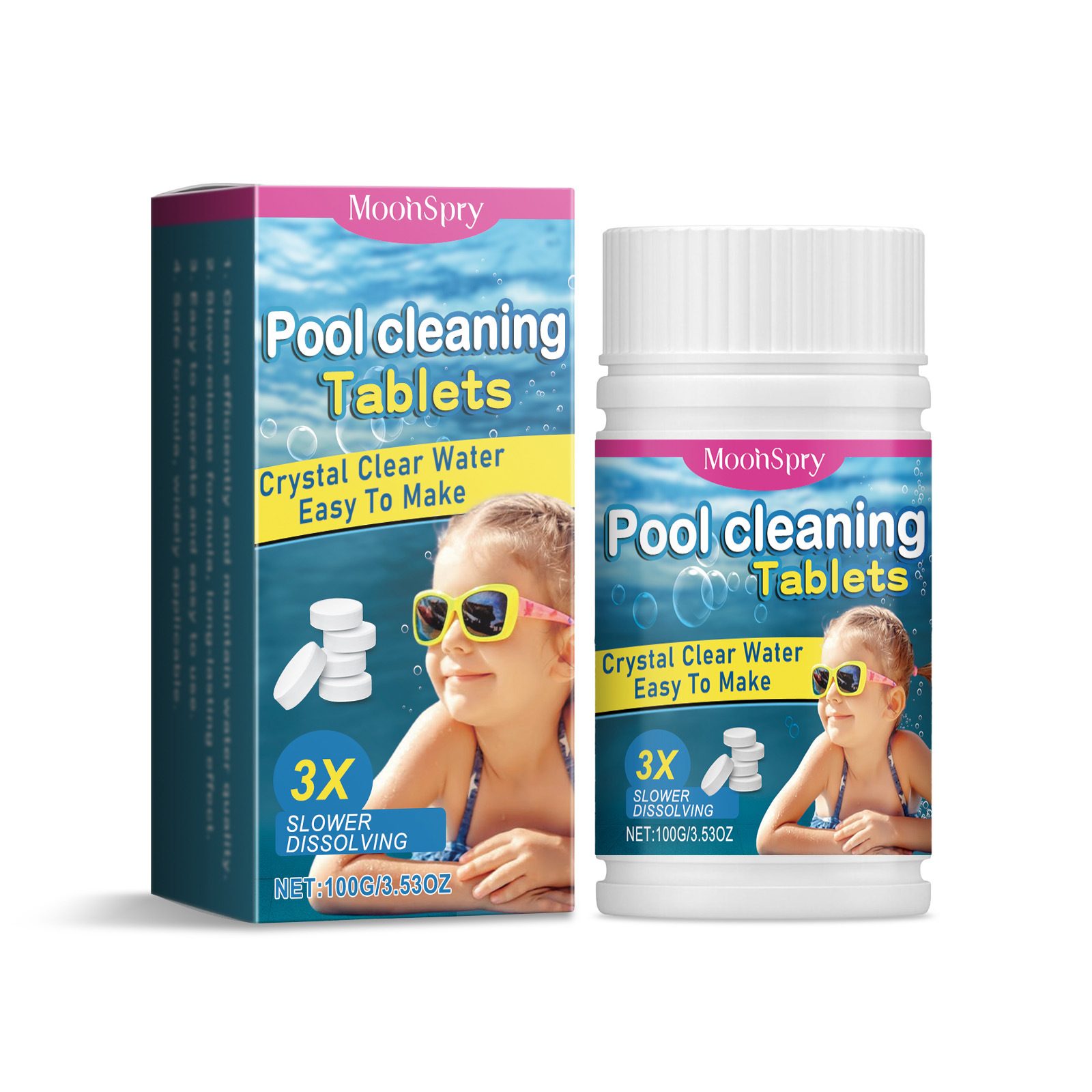 Multifunktionale Brausetabletten Für Pools – Reinigen, Lösen Schmutz, Beseitigen Gerüche – Lang Anhaltende, Langsam Freisetzende Wirkung