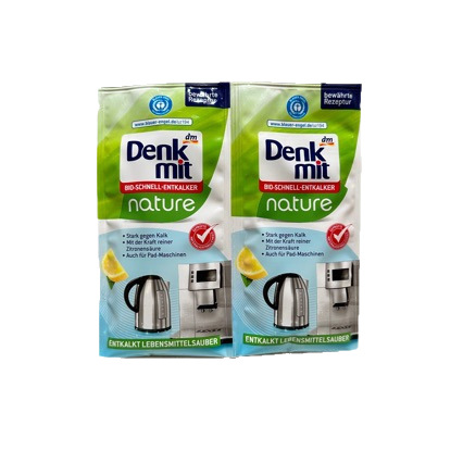 50 G, Dm Instant-entkalker Mit Zitronensäure Gegen Kalkablagerungen, Teeflecken Und Andere Flecken (2 Beutel)