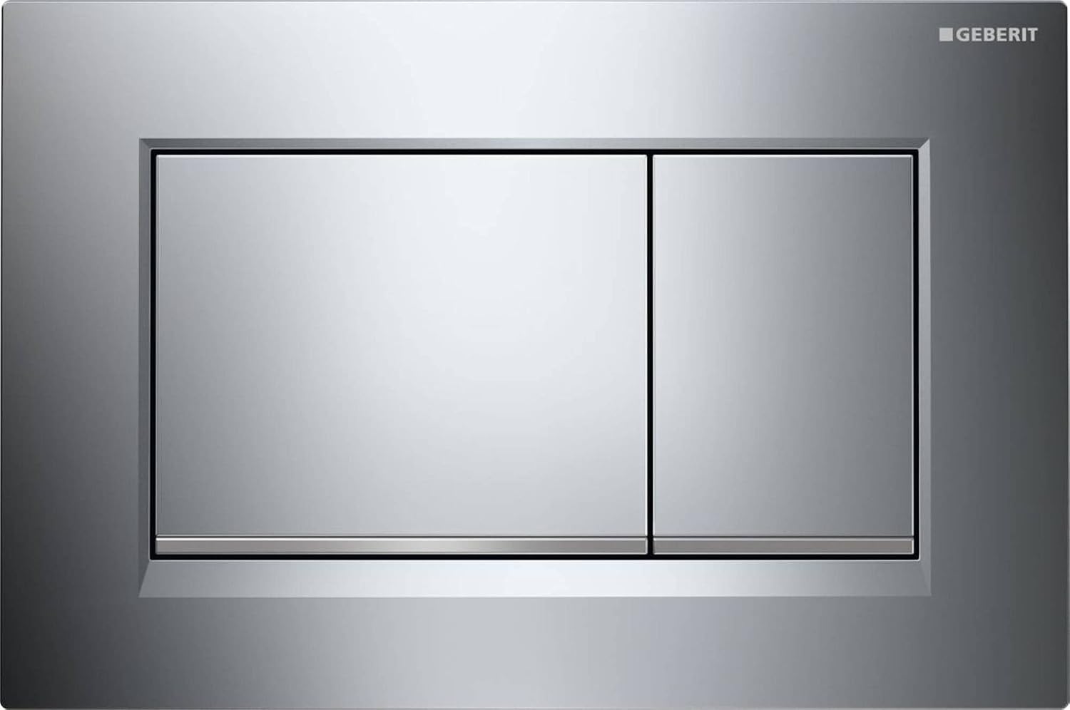 Geberit Sigma 30 Zweimengenspülung (1,6/0,8 Gallonen Pro Spülung), Mattsilber