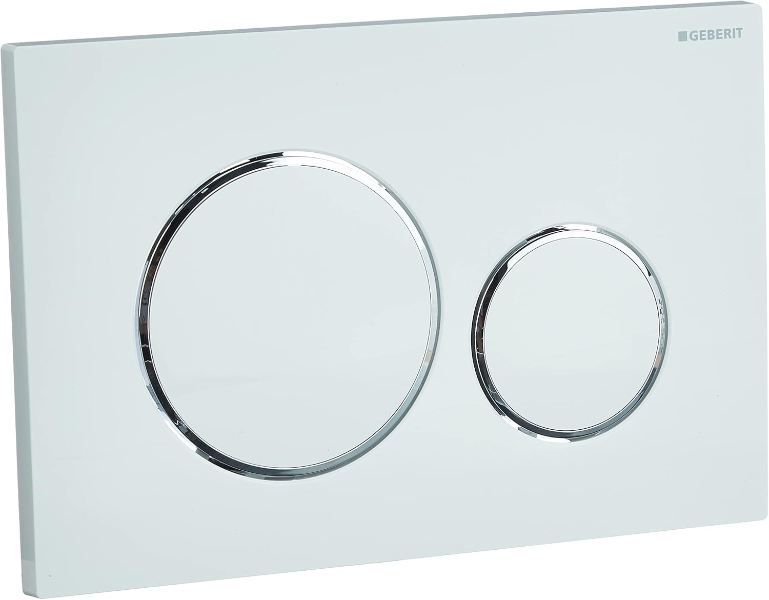Geberit Samba 115.770.21.5 Zweimengenspülplatte, Verchromt