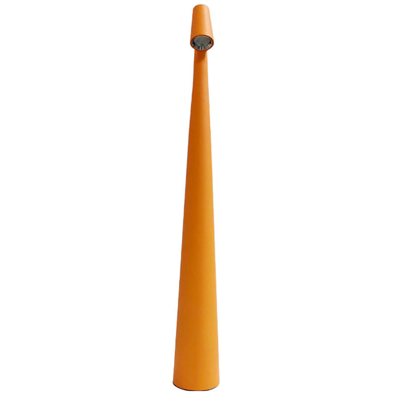 Tragbare, Kabellose, Wiederaufladbare Und Stylische Schreibtischlampe Mit Aluminiumgehäuse Und Berührungsempfindlicher Beleuchtung, Ideal Für Wohnzimmer Oder Büro, Mit Drei Dimmstufen (orange, D1,9 X