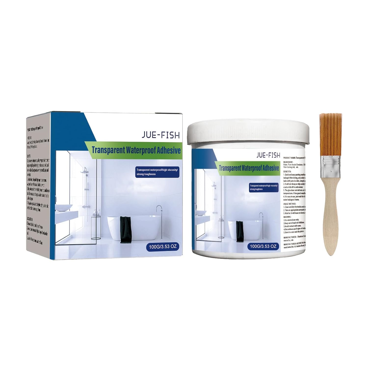 Transparenter Und Wasserdichter Klebstoff, Neues Transparentes Dichtmittel, Unsichtbarer Wasserdichter Klebstoff Für Außenfliesen (wände, Dächer, Badezimmer, Toiletten, Böden).