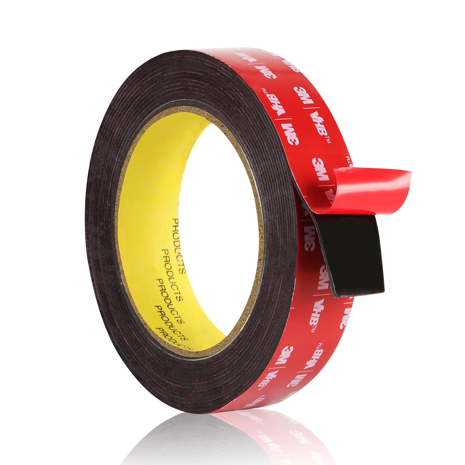 3m Vhb 5952 Extra Starkes Doppelseitiges Klebeband, Wasser- Und Hochtemperaturbeständig (40 Mm X 3 M), Schwarz