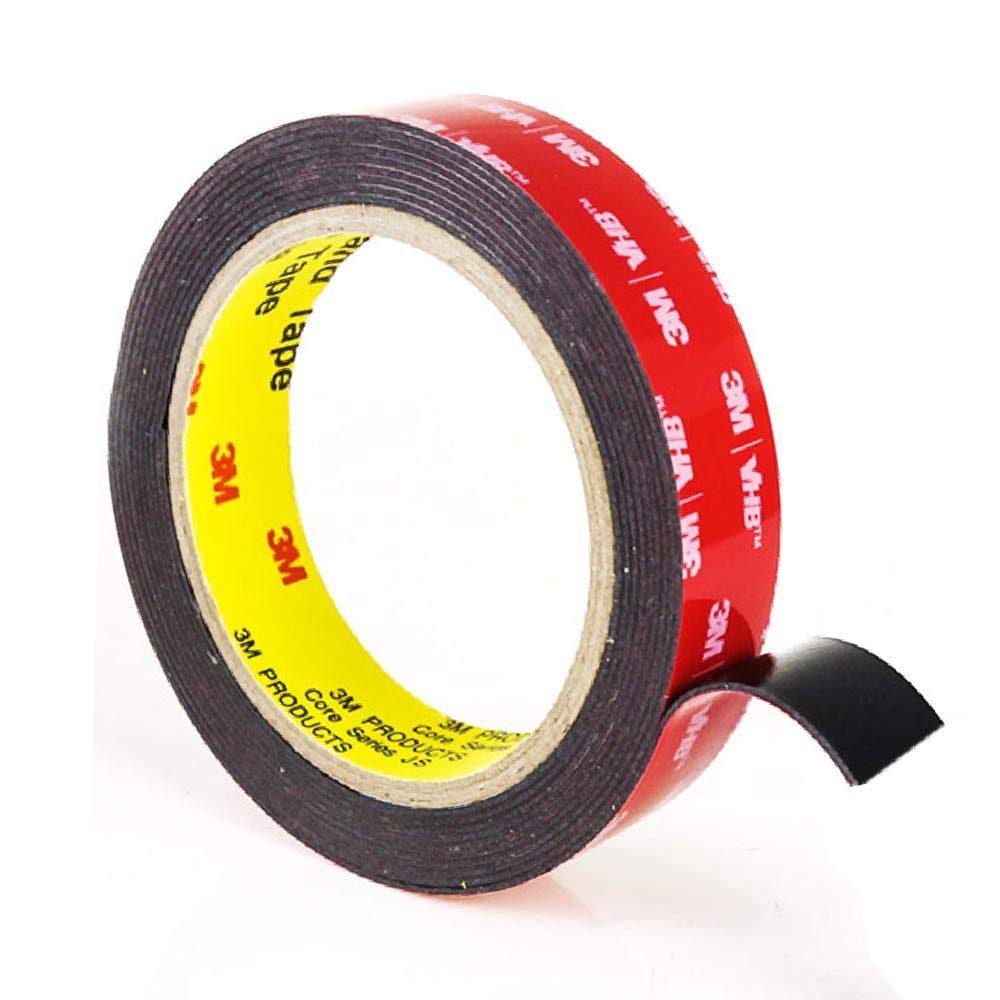 3m Vhb 5952 Extra Starkes Doppelseitiges Klebeband, Wasser- Und Hochtemperaturbeständig (30 Mm X 3 M), Schwarz