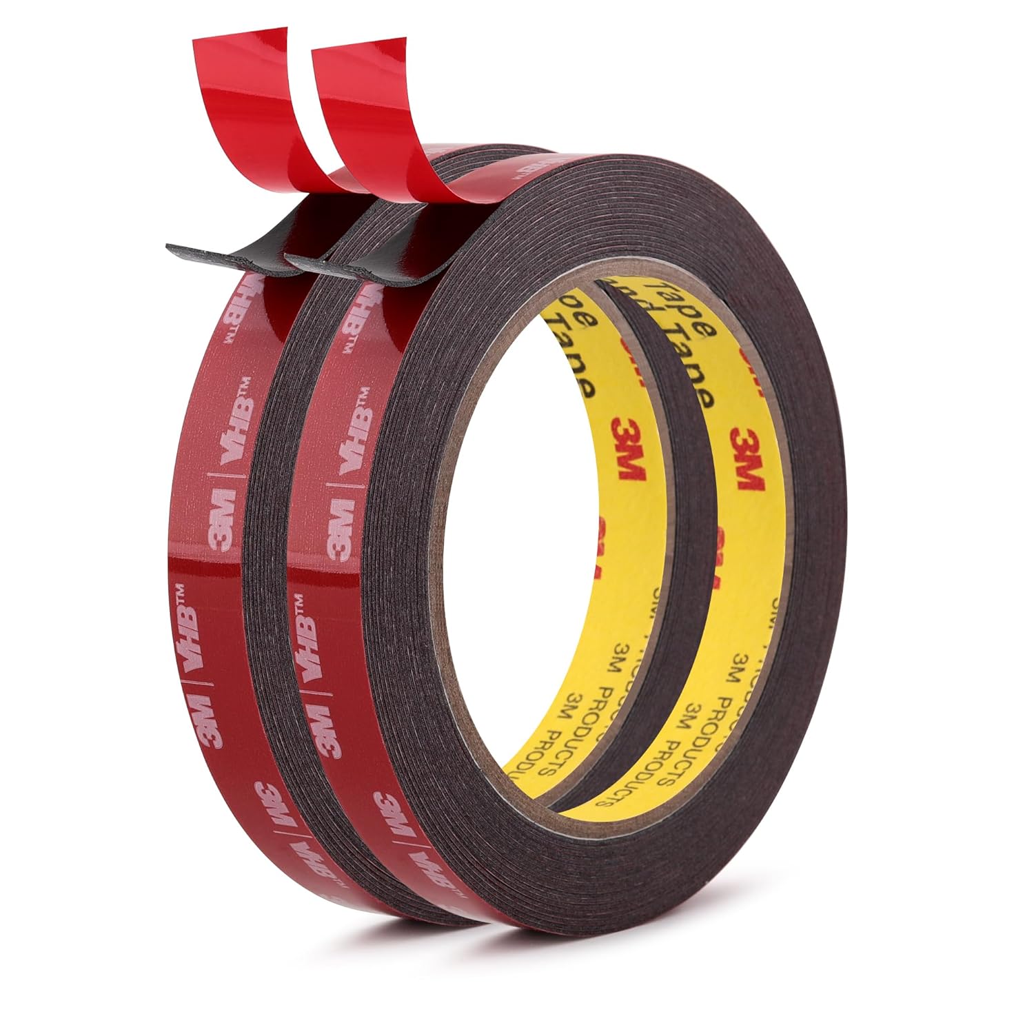3m Vhb 5952 Extra Starkes Doppelseitiges Klebeband, Wasser- Und Hitzebeständig (15 Mm X 3 M), Schwarz, 2er-pack