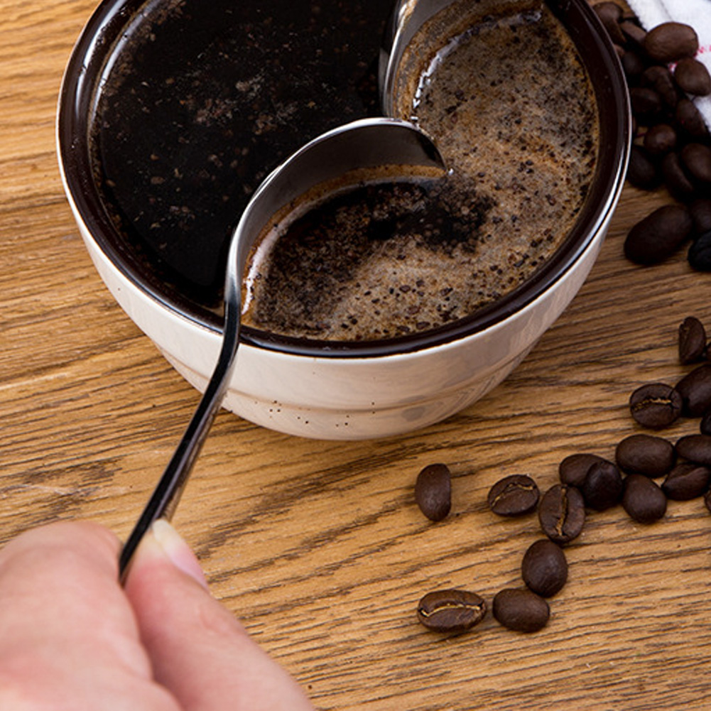 Langer Edelstahl-teelöffel Mit Langem Griff, Ideal Für Kaffee, Tee Und Reis, Sowie Als Essbesteck.