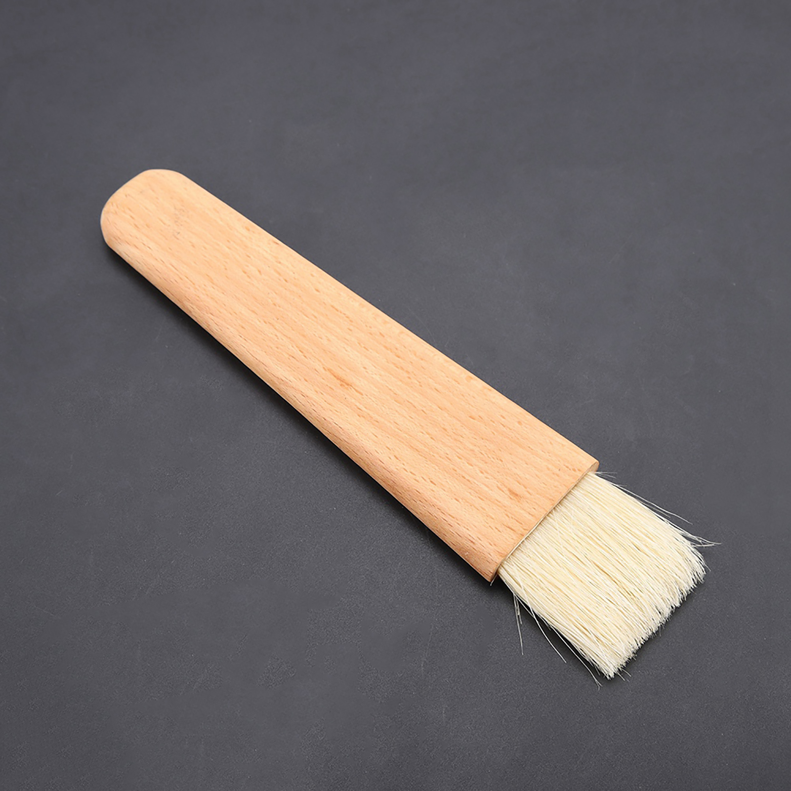 Grillpinsel Aus Holz, Backpinsel, Öl-, Soßen- Und Butterpinsel, Küchenhelfer (flacher Griff)