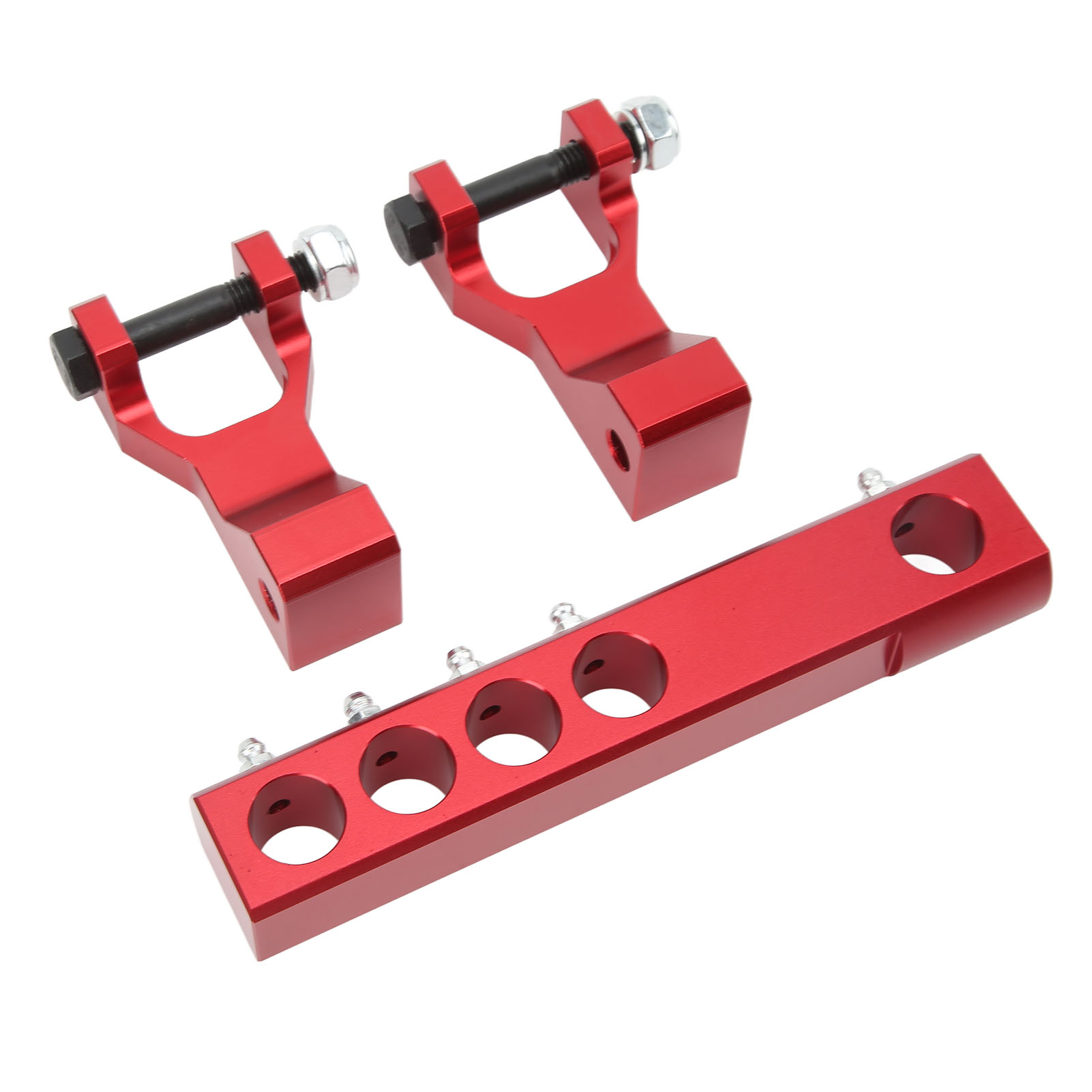 Kit D'Abaissement Avant Et Arrière Réglable Pour Quad Banshee 350, Yfz350, Warrior 350 Et Yfm350x (rouge)