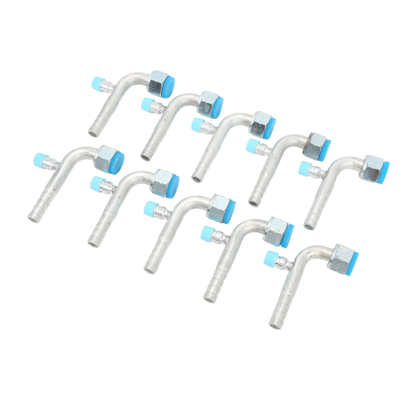 Lot De 10 Raccords Universels En Aluminium Pour Tuyaux De Climatisation Automobile, Compatibles Avec Voitures, Camions Et Engins De Chantier. Modifications De Climatisation : 13 Mm/0,51 Po Et 14,5 Mm/
