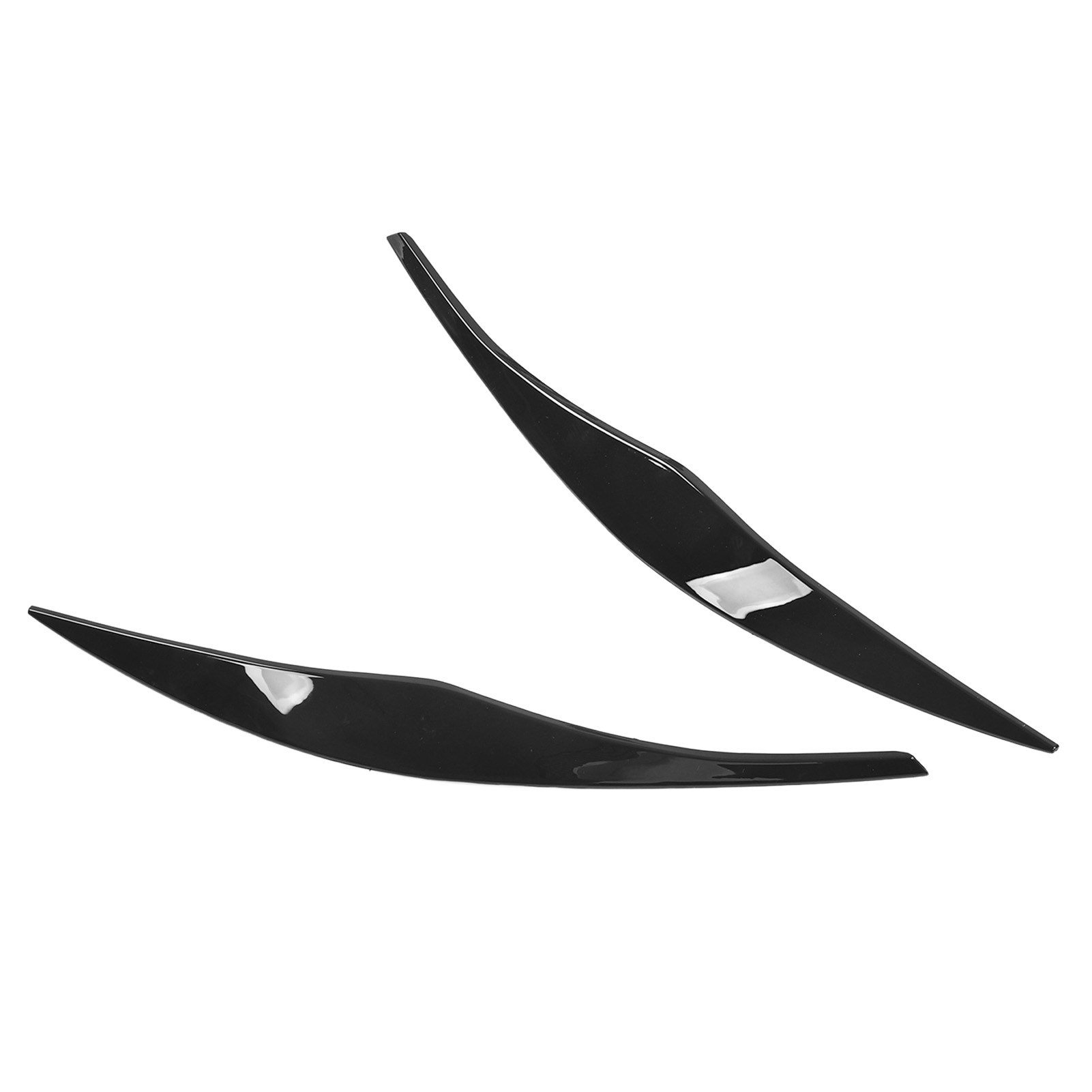 Lot De 2 Caches De Phares Avant Pour Bmw Série 3 E90 E91 Berline Et Touring (2005-2012), Noir Brillant