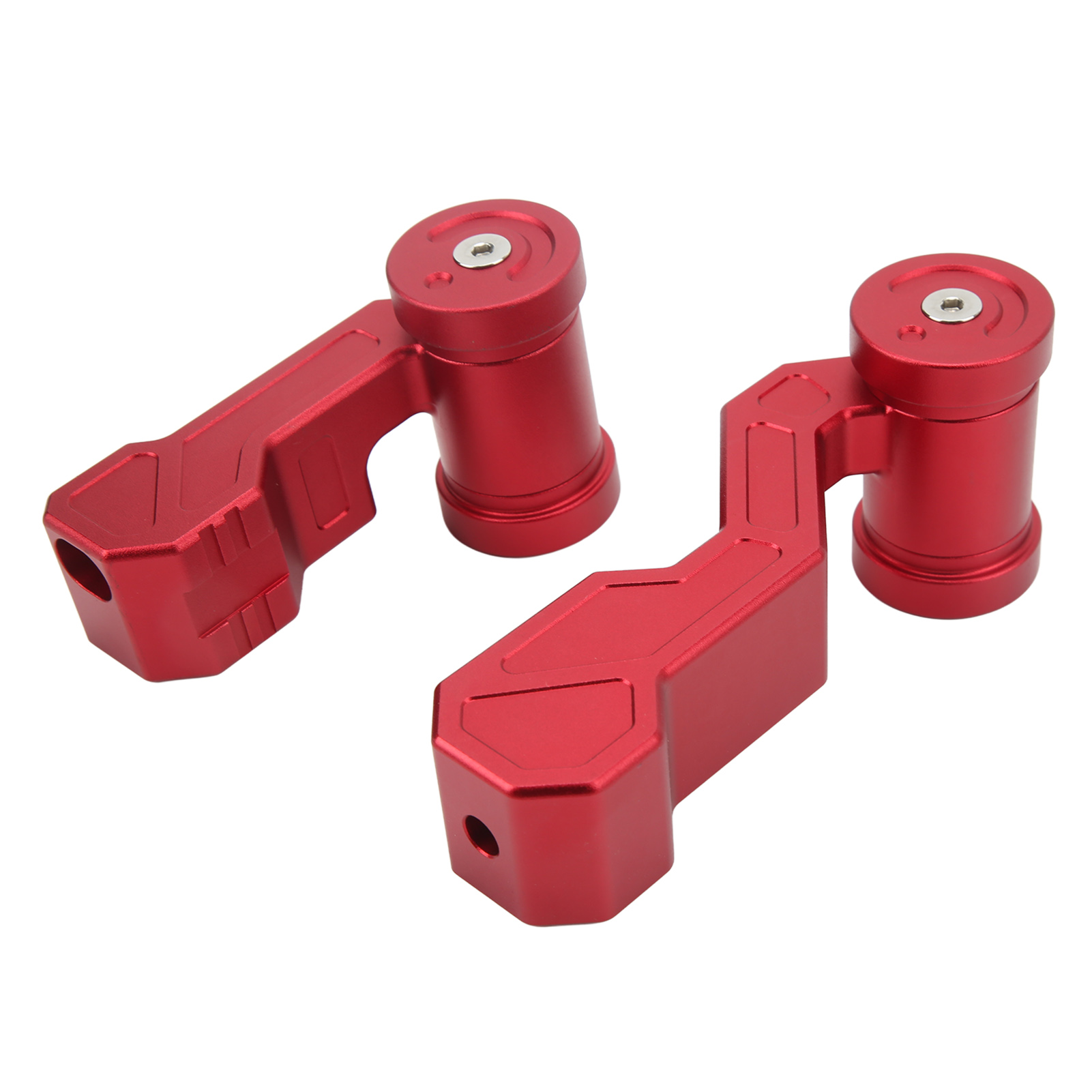 2 Jeux De Caches De Pommeau De Levier De Vitesse De Rechange Pour Jeep Wrangler Jk Jku 2011-2018 Rouge