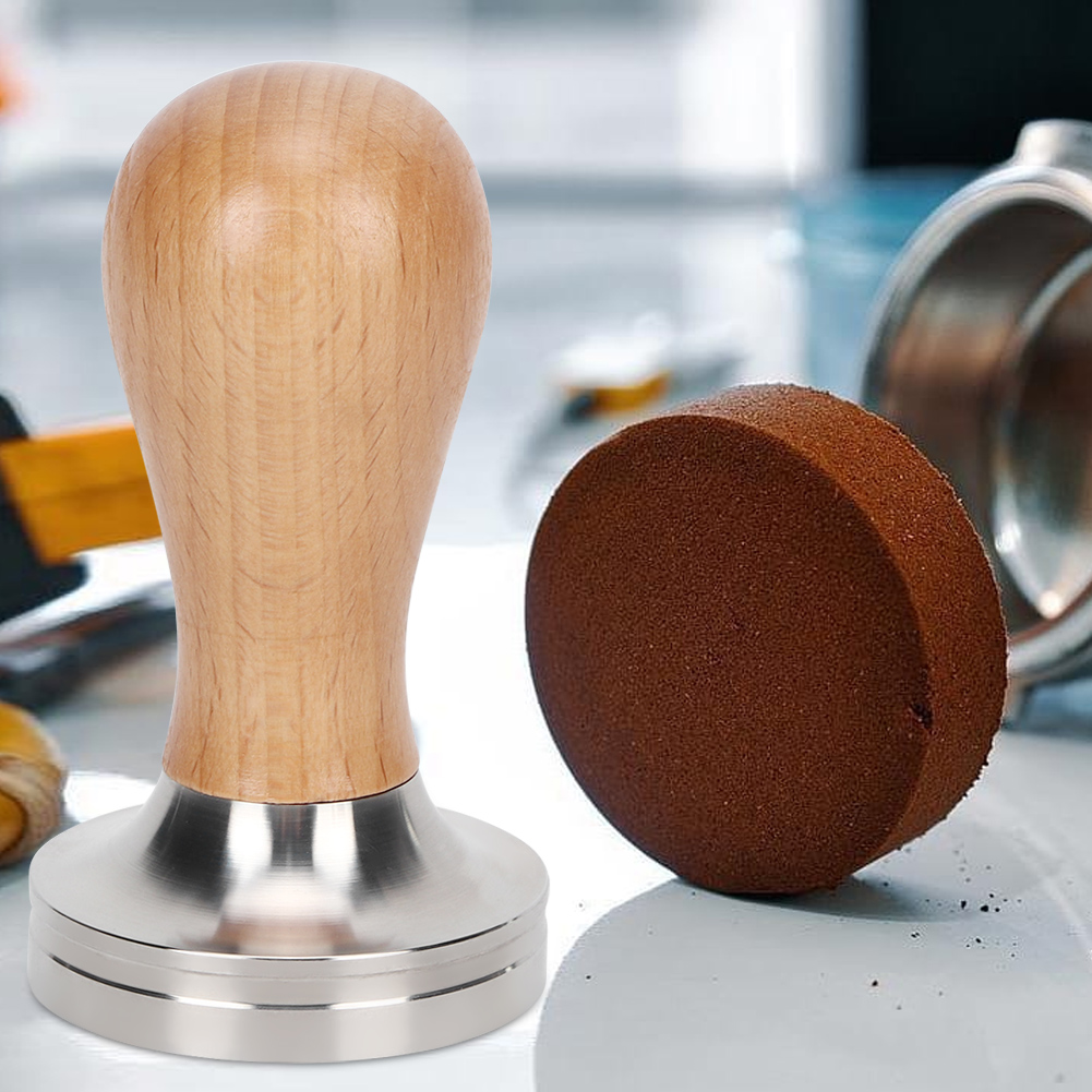 Kaffeestampfer Aus Edelstahl Für Zuhause Und Büro, Kaffeepulver-stampfwerkzeug Mit Griff, 51 Mm
