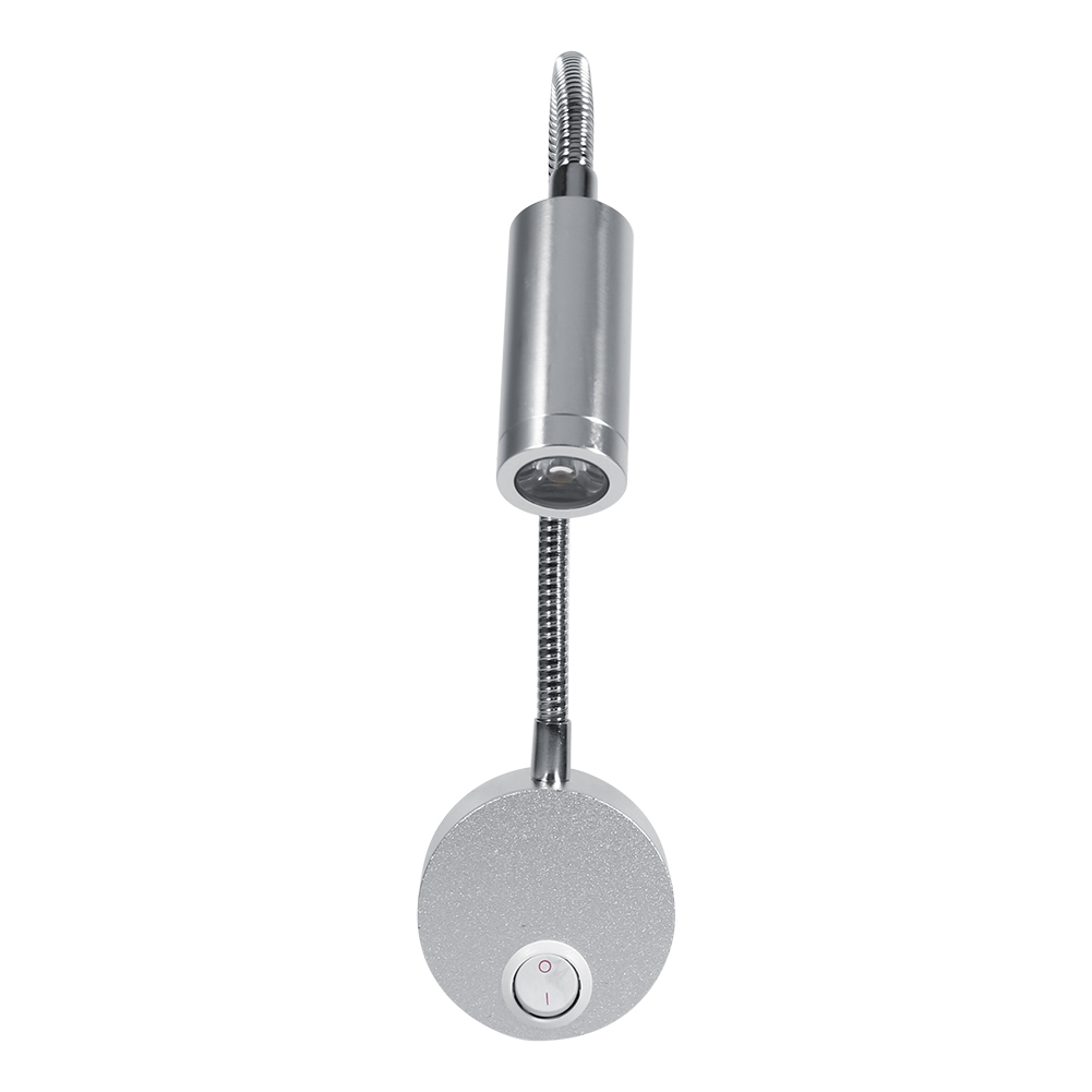 Ac85-265v 1w Kaltweiße Led-leselampe Fürs Bett Mit Schwanenhals Und Ein-/ausschalter (1w Kaltweiß)