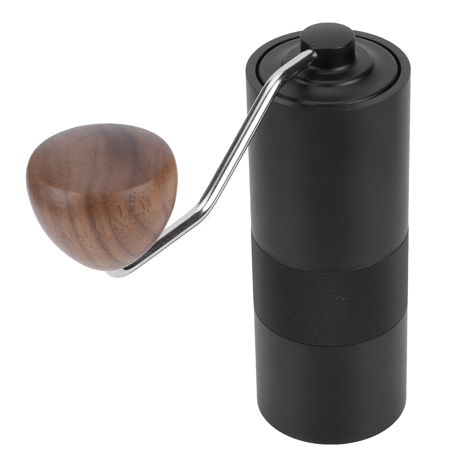 Schwarze Manuelle Kaffeemühle Aus Edelstahl, Bohnenmahlmaschine, Kaffeezubehör