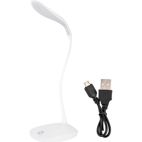 Usb-led-schreibtischleuchte Mit Flexiblem Hals, Dimmbar, Touch-schalter, Nachtleselampe