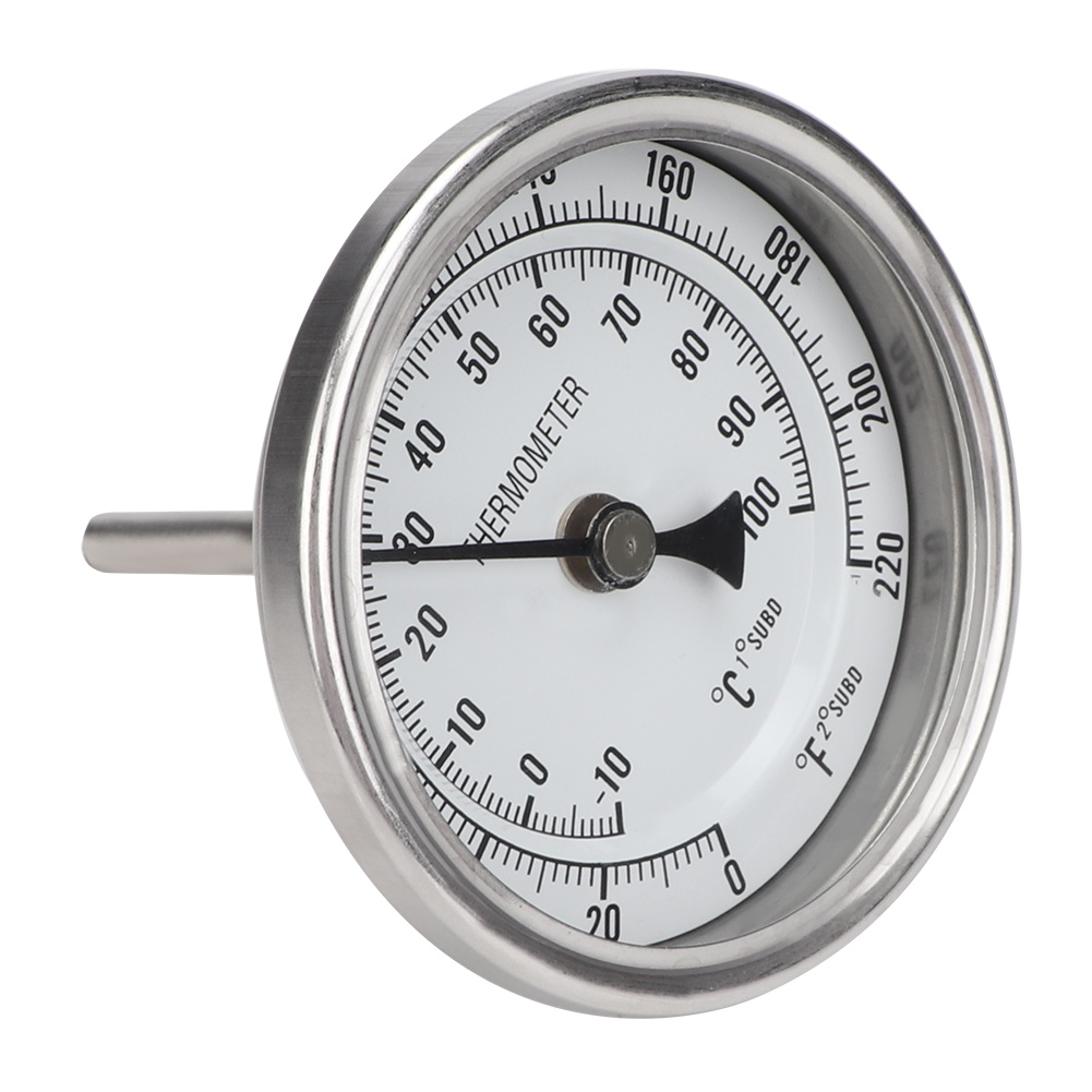 1/2" Npt Edelstahl-topfthermometer Mit Metallzifferblatt Zum Bierbrauen