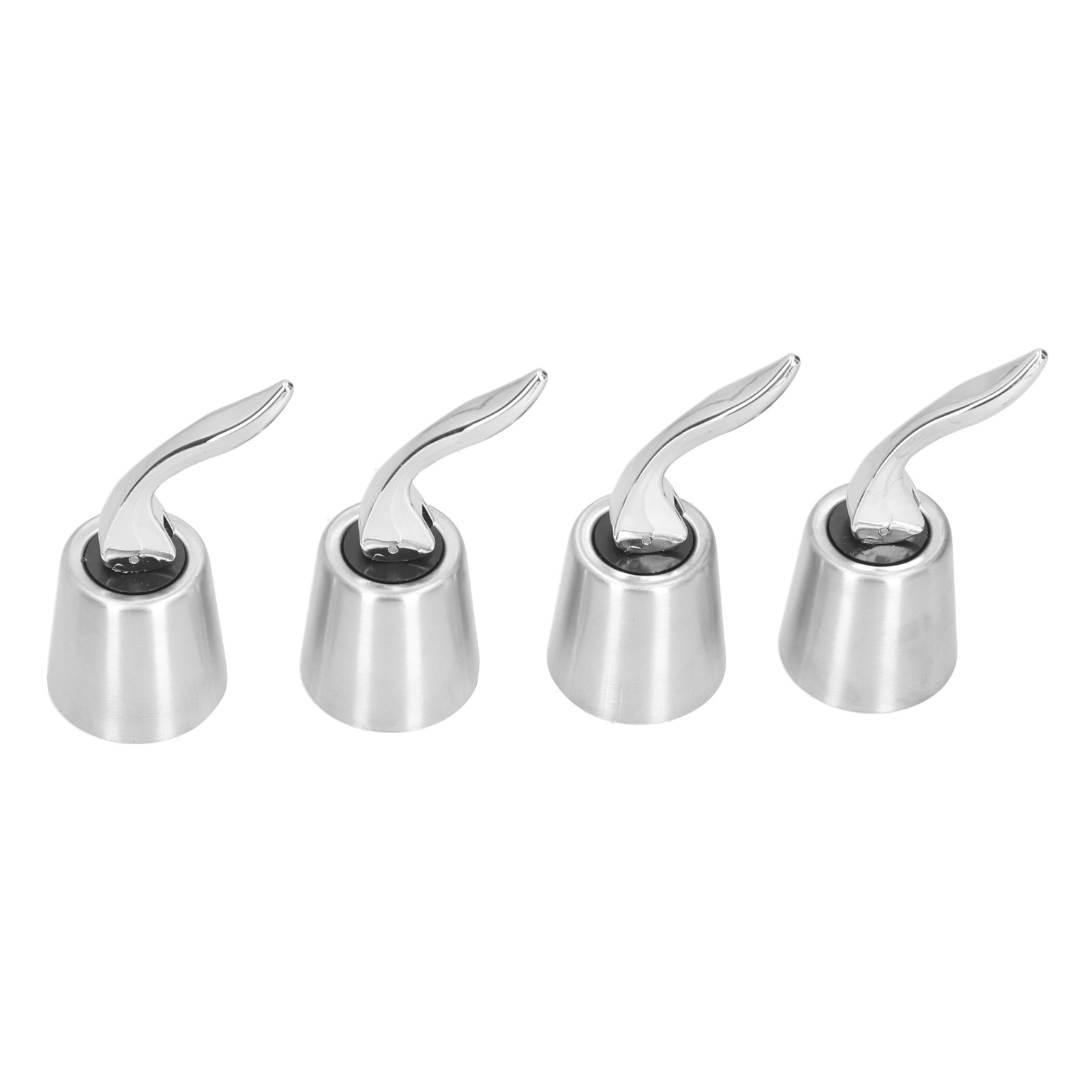 4er-set Weinflaschenverschlüsse Mit Druckgriff, Ausziehbar, Aus Edelstahl, Flaschenhalter Für Den Haushalt