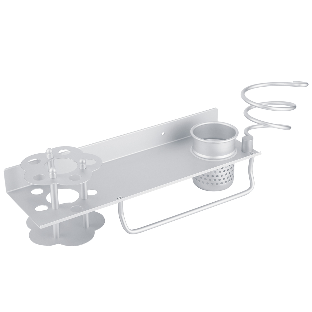 Wandmontiertes Badezimmerregal Aus Aluminium, Handtuchhalter, Taschentuchbox-set, Zubehör