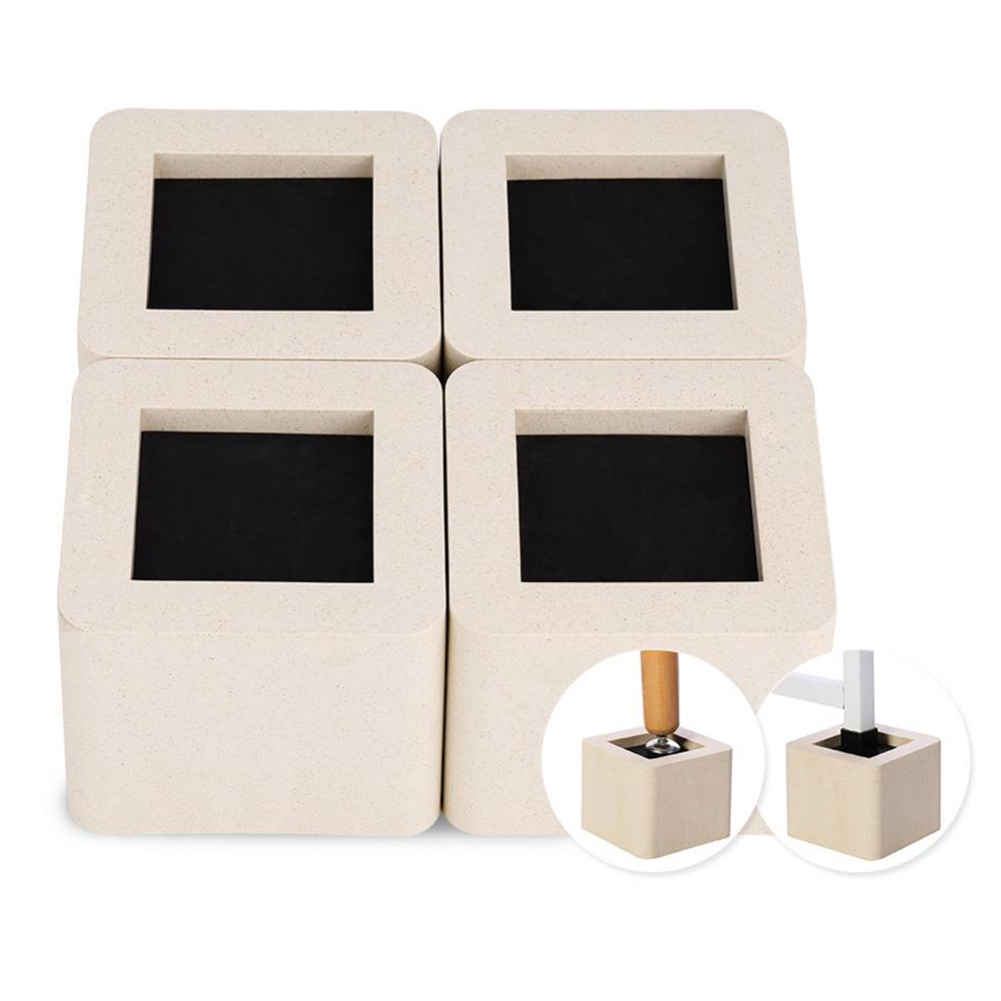 4-teiliges Set Keramik-möbelbeine Aus Kunststoffimitat Für Tisch, Schreibtisch, Bett, Sofa, Kleiderschrank