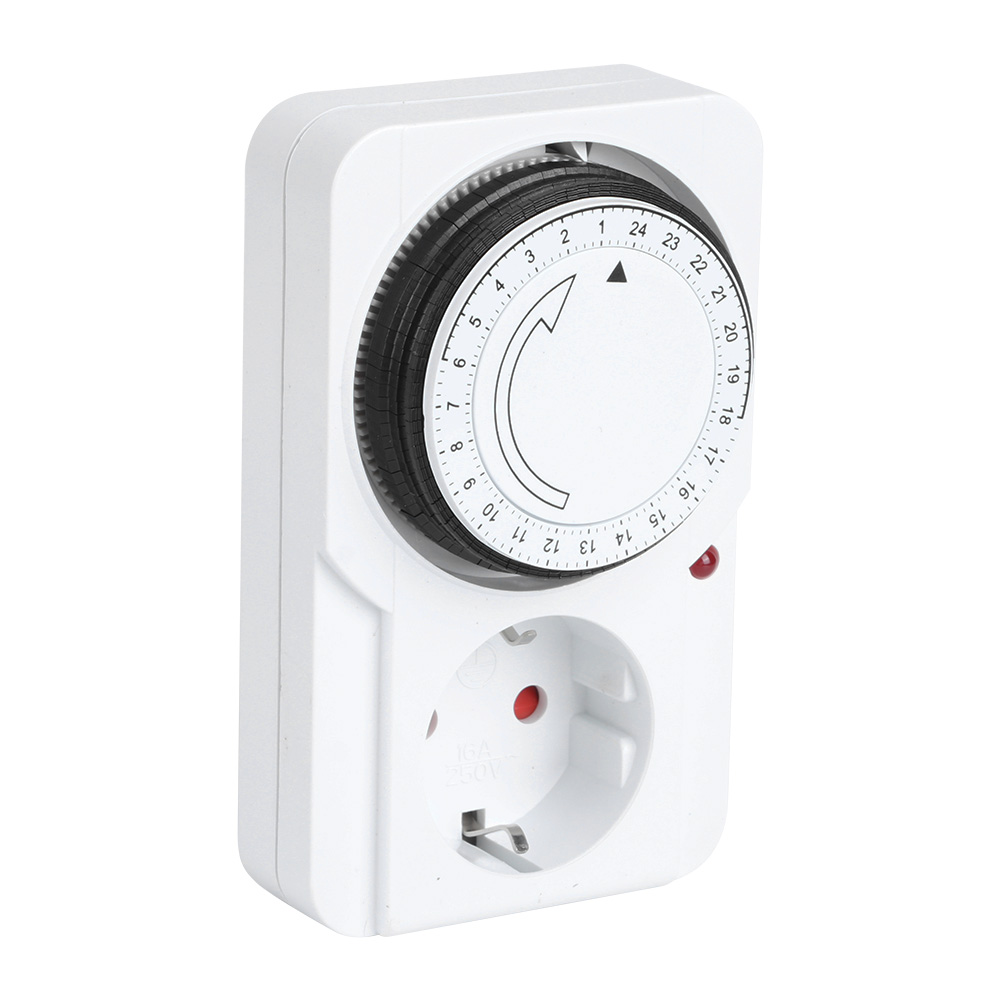 Zeitschaltuhr Für Innensteckdose, Mechanisch, 24 Stunden, Steckdosentimer, Sicherheitsgerät Für Zuhause, Eu-stecker, 230 V