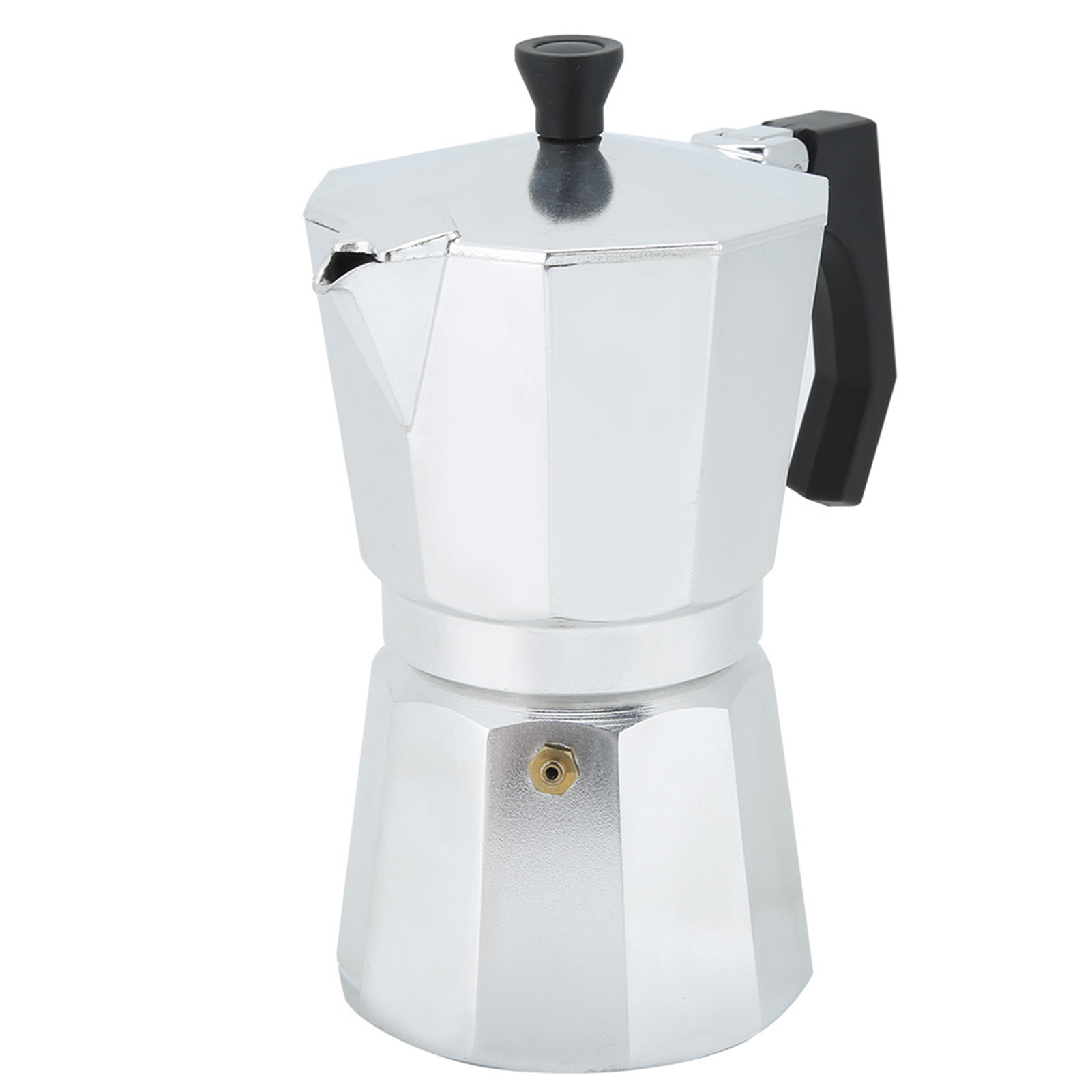 6-tassen-aluminium-mokakanne, Achteckige Kaffeekanne Für Zuhause, Espressomaschine