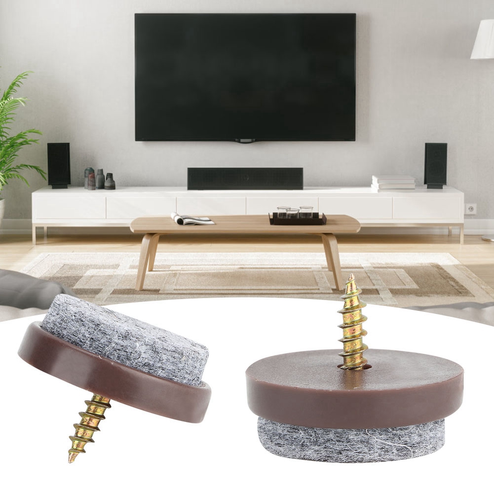 50 Stück Filzgleiter Für Möbelfüße, Schrank-, Tisch-, Sofa- Und Stuhlbeine, Rutschfeste Unterlage, Bodenschutz (22 Mm)