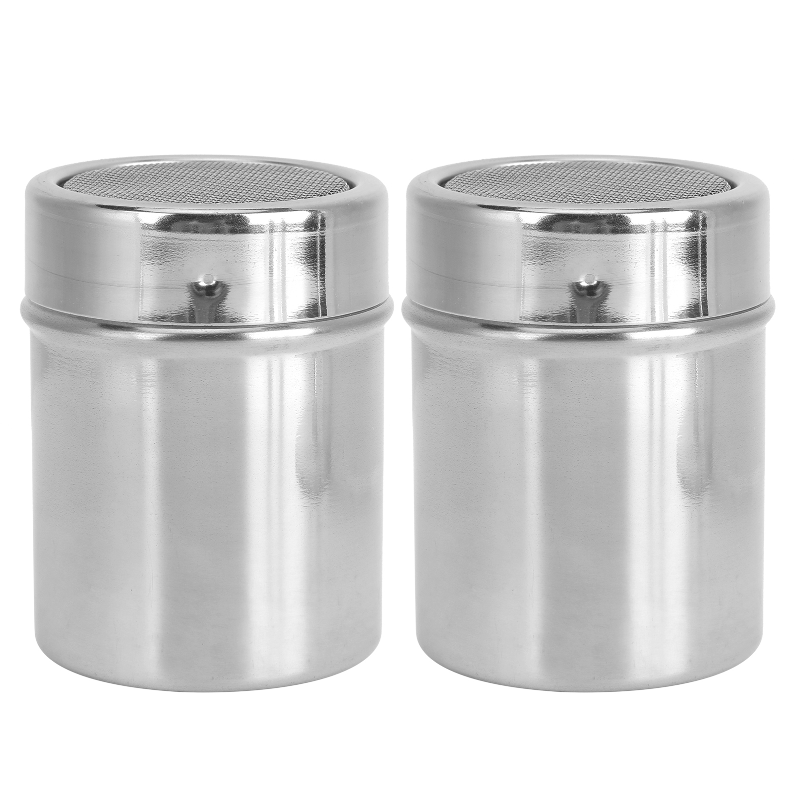 2-teiliger Pulverstreuer Aus Edelstahl 304 Für Kaffee, Zucker, Pfeffer Und Gewürze, Küchenutensilien