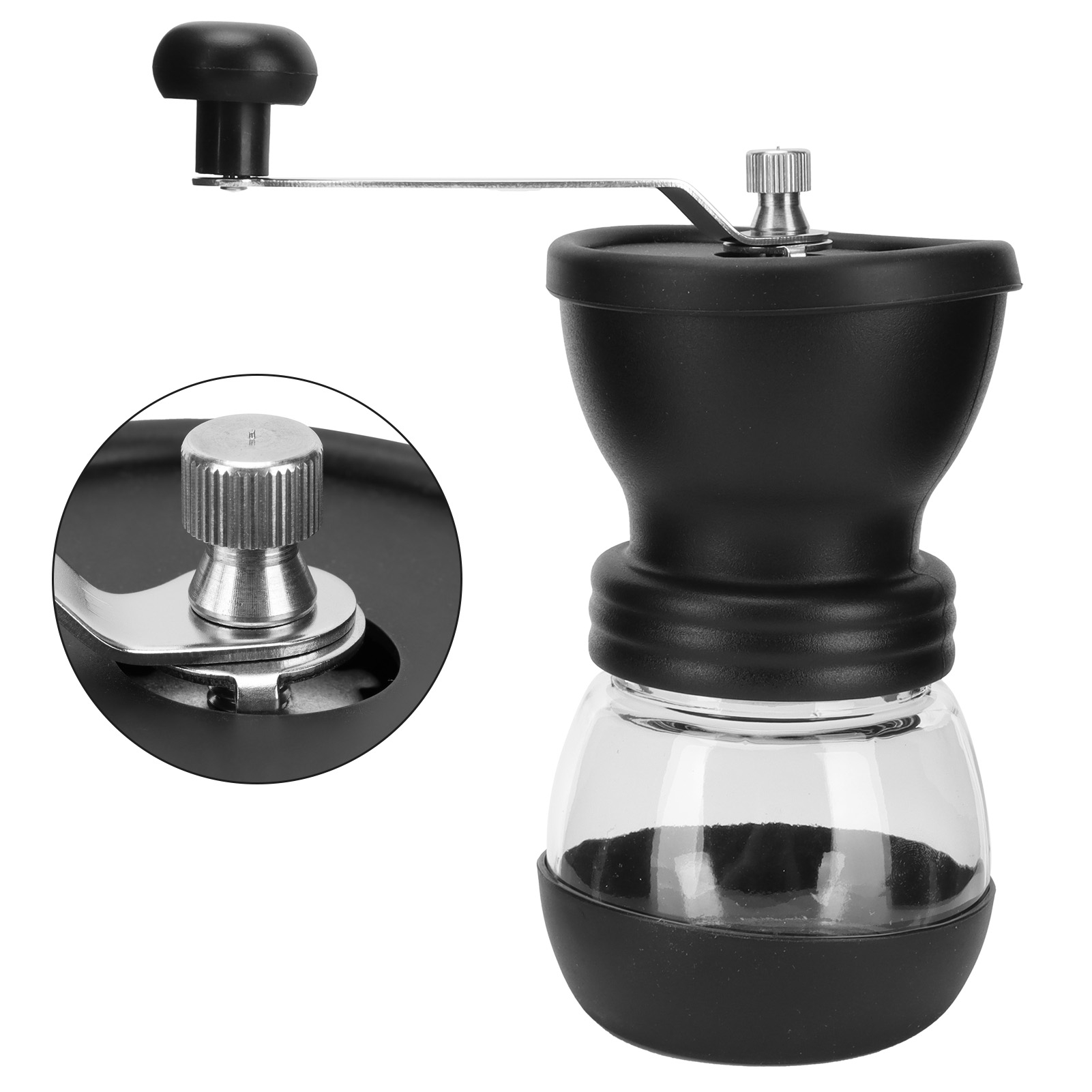 Handkurbel-kaffeemühle, Manuelle Mini-kaffeebohnenmühle, Haushaltsküchengerät