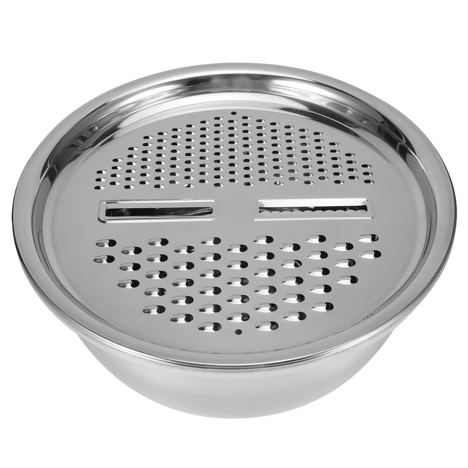 Küchenreibe-set, Schüssel, Multifunktions-edelstahl-abtropfbecken-set, Reiswaschsieb