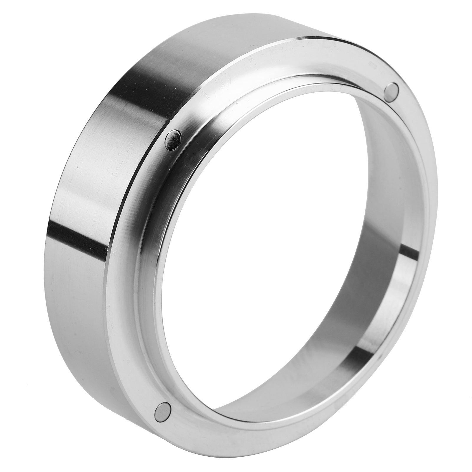 Dosiertrichter Aus Aluminium, Dosierring Mit Magnetverschluss, Ersatzteil Für Kaffeemaschinen, Silber, 51 Mm