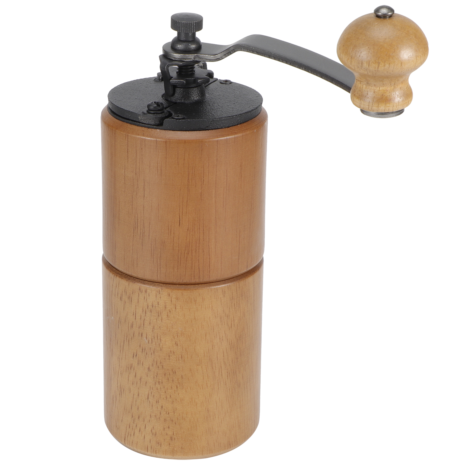 Handkaffeemaschine Aus Holz, Tragbar, Bohnenmühle, Kaffeezubehör, Küchenhelfer, Dunkle Farbe