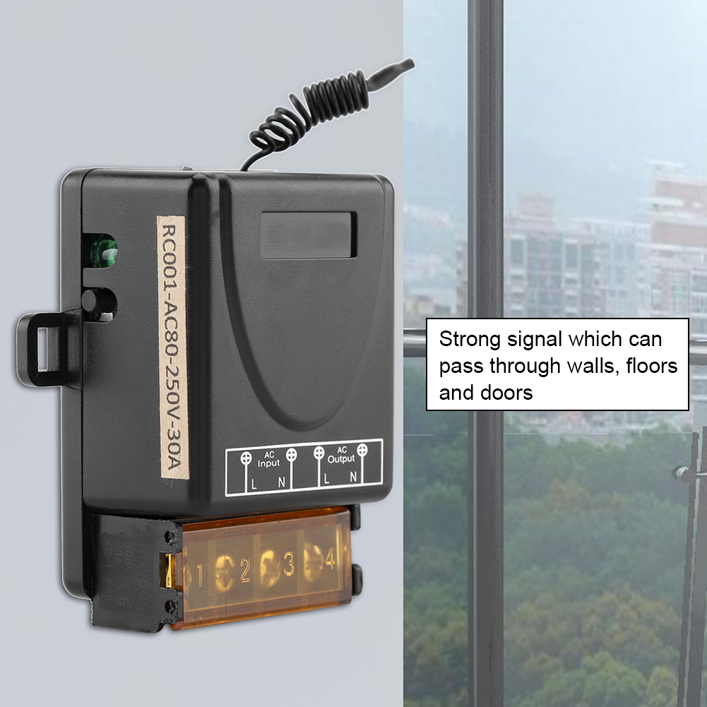 3000w Drahtloses Relais Einweg-fernbedienungsschalter Empfänger Sender (ac80-250v)