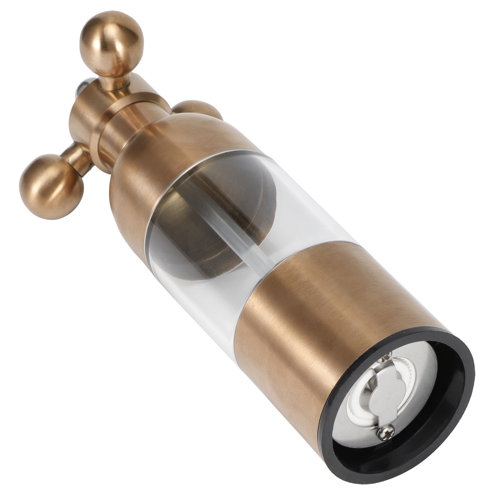 Gewürzmühle Aus Edelstahl Für Pfeffer, Salz Und Andere Gewürze – Küchenhelfer Zum Mahlen Von Gewürzen – Roségold