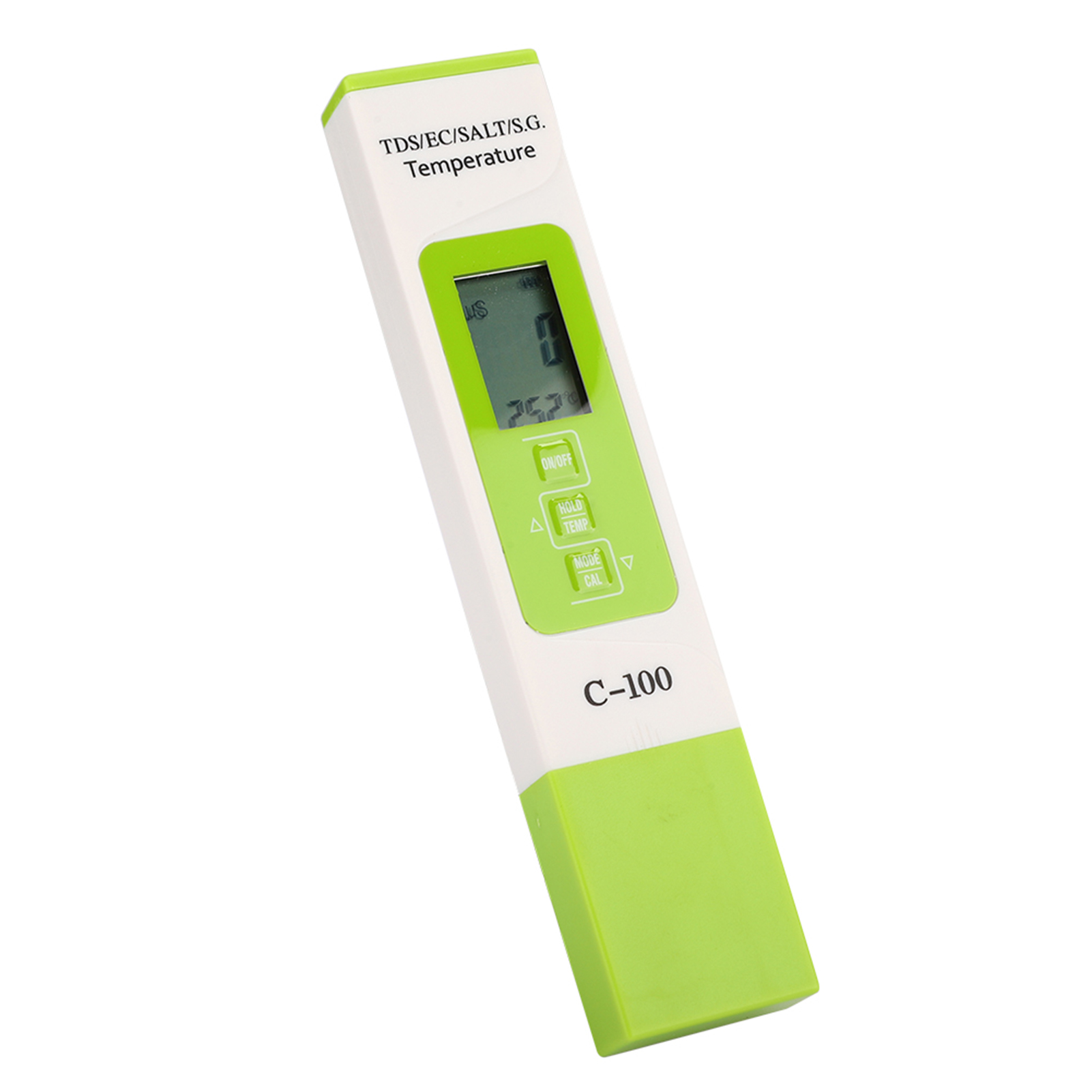 C-100 Multifunktionales 5-in-1-meerwasser-testgerät Zur Messung Von Salzgehalt, Tds Und Ec – Wasserqualitätsprüfer Und -detektor