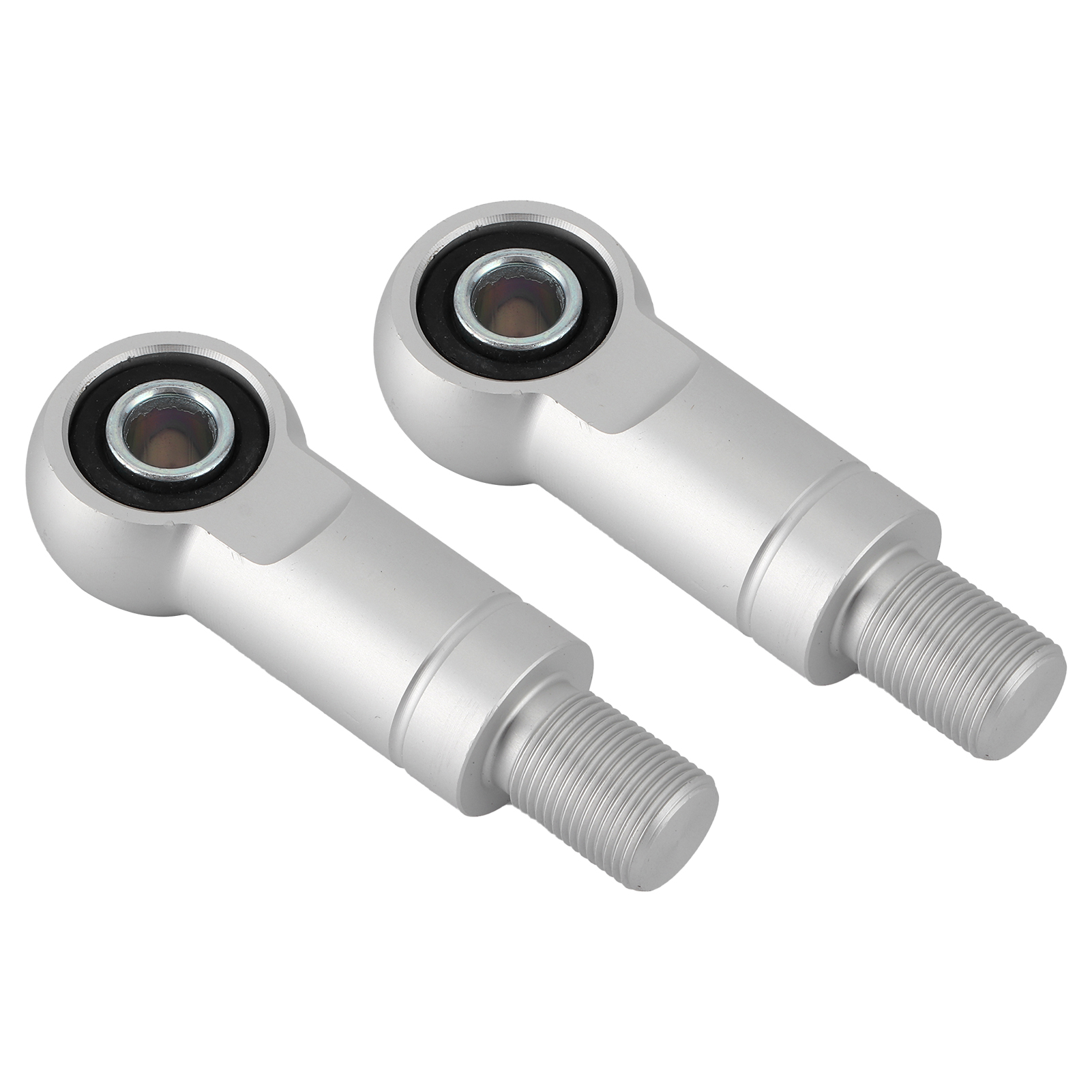 Paar 10mm Loch Luftstoßdämpfer Adapter Dämpferhöhenerhöhung Für Motorrad Atvs Offroad (typ B Silber 95mm/3,7in )