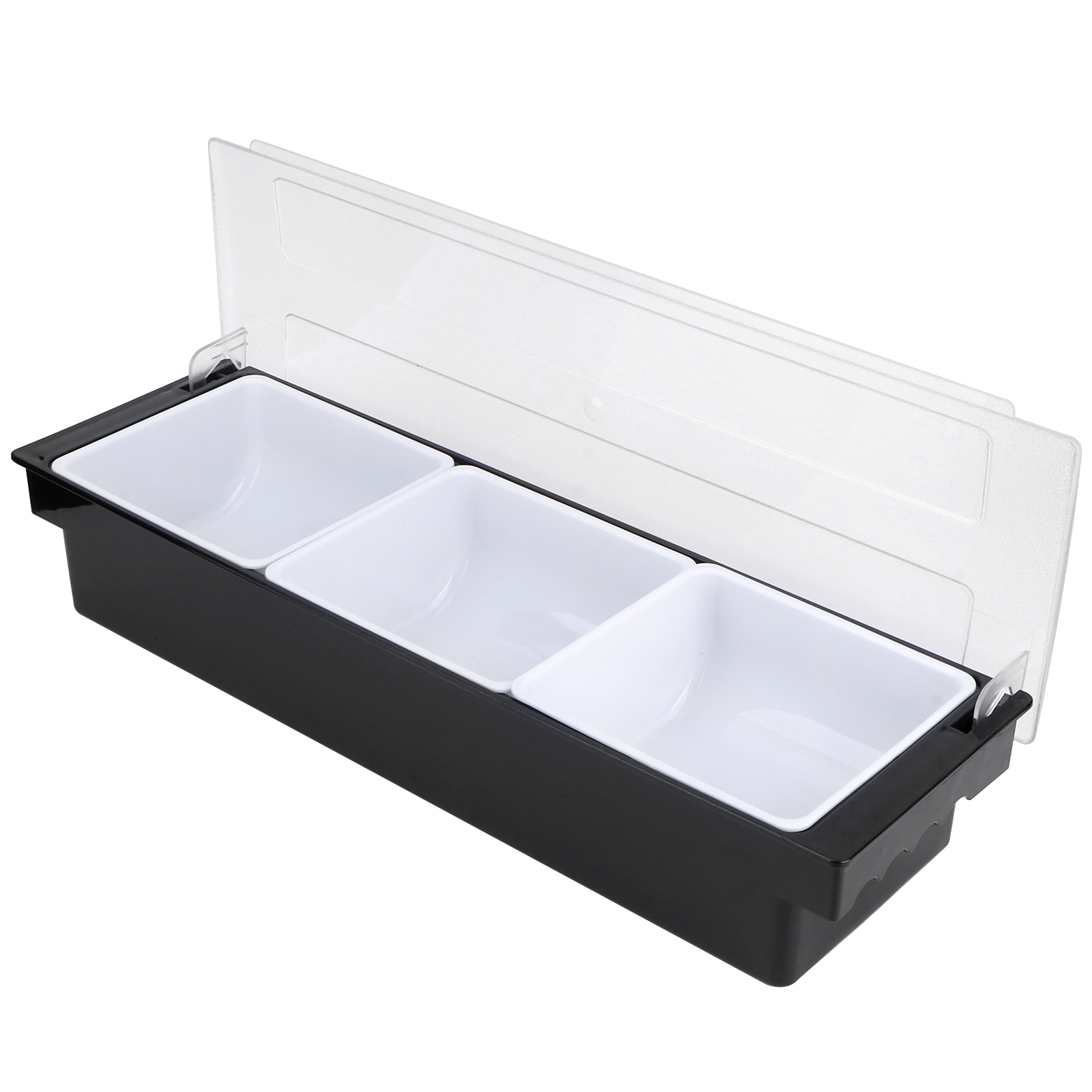 Gewürzbox Mit Deckel, Bar-gewürzhalter, Obstbehälter, Spender, Zubehör Für Milchtee-läden, 3 Fächer