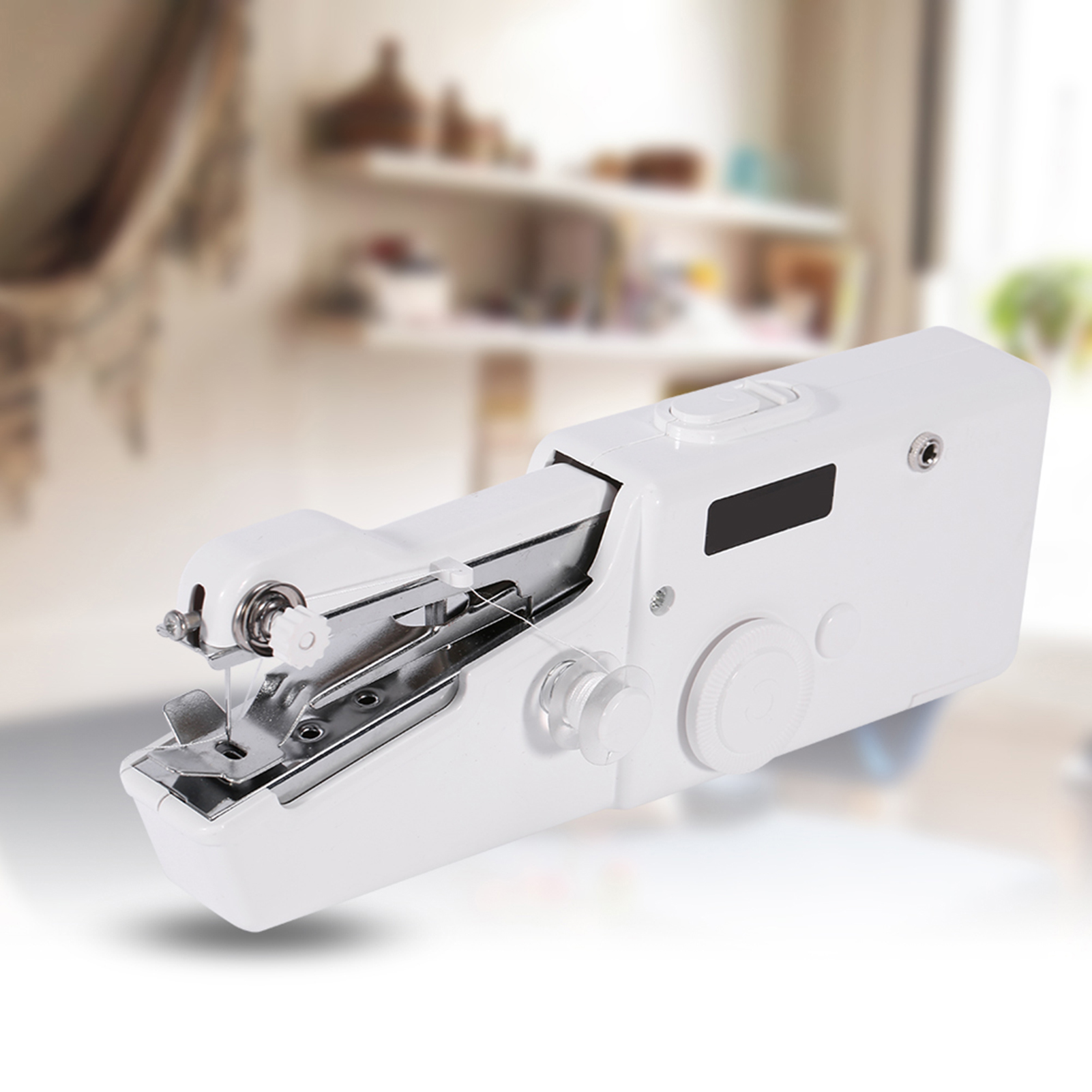 Mini-nähmaschine Für Zuhause, Reisen, Tragbar, Kabellos, Handlich, Multifunktional, Einzelstich